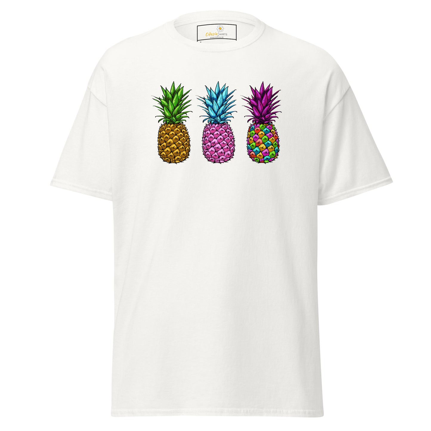 Unisex classic t-shirt - ORGANIC FRUIT PINEAPPLE COLORS - REGULAR