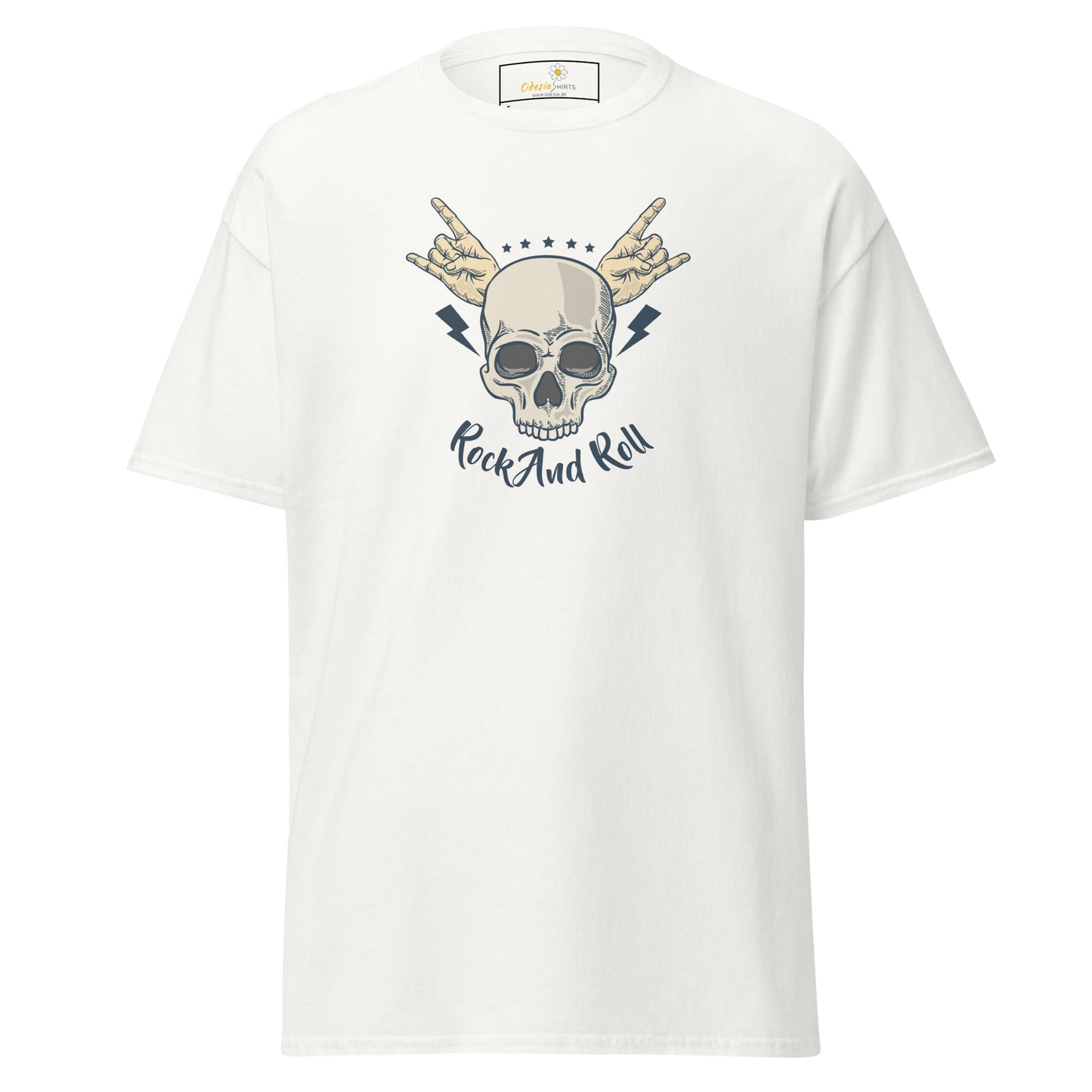 Unisex classic t-shirt - SKULL ROCK AND ROLL - REGULAR