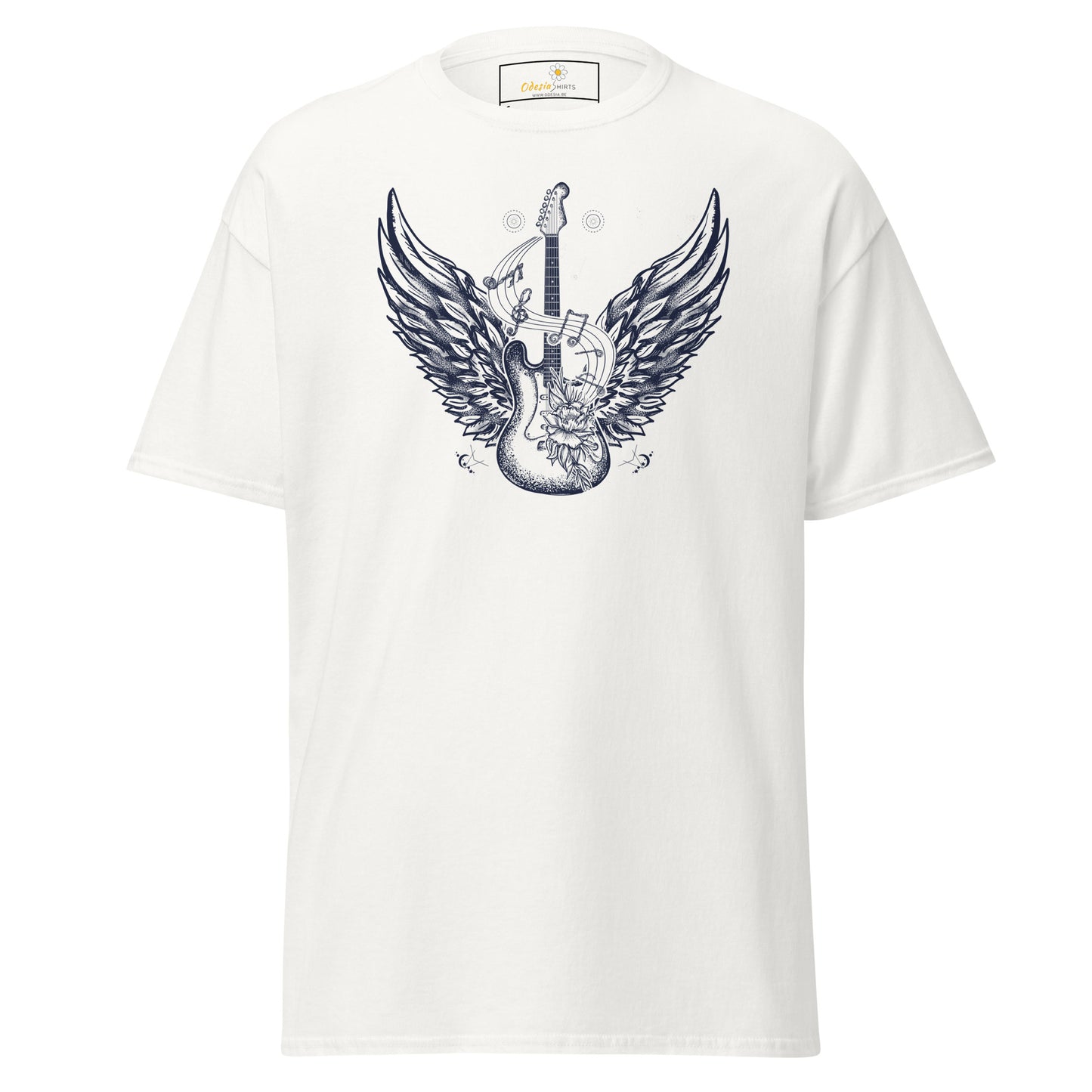 Unisex klassiek t-shirt - MUZIEK ROCK AND ROLL GITAAR - REGULAR