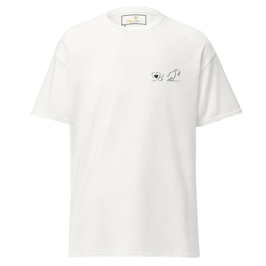 T-shirt classique unisexe - ANIMAUX POCHE AMOUR CHAT - RÉGULIER