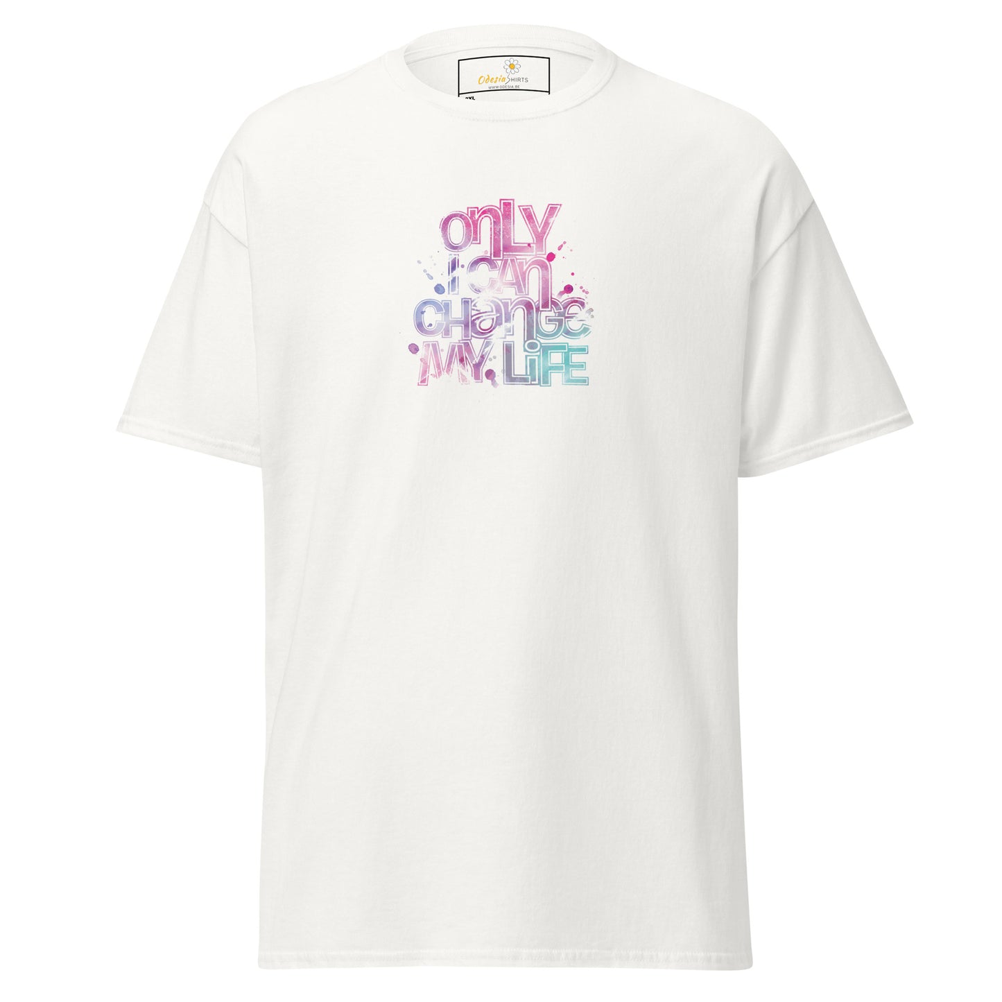 Heren klassiek t-shirt - TEKST ALLEEN KAN IK VERANDEREN - GROOT