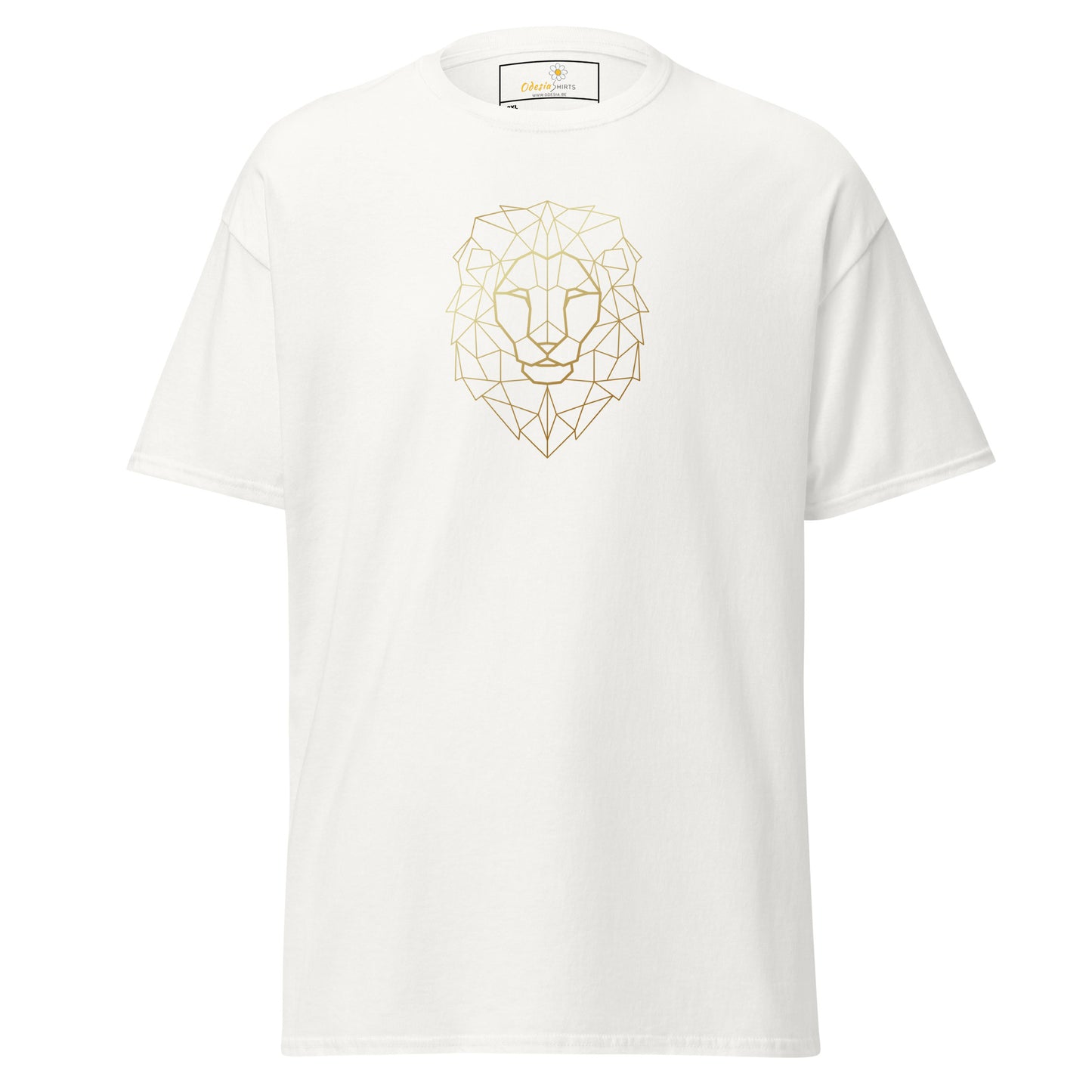Klassiek heren t-shirt - WILDLIFE LION HEAD LINES - GROOT