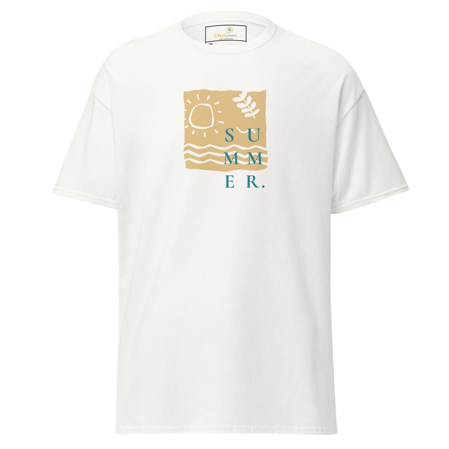 Heren klassiek t-shirt - SUMMER SEA NATURE - GROOT