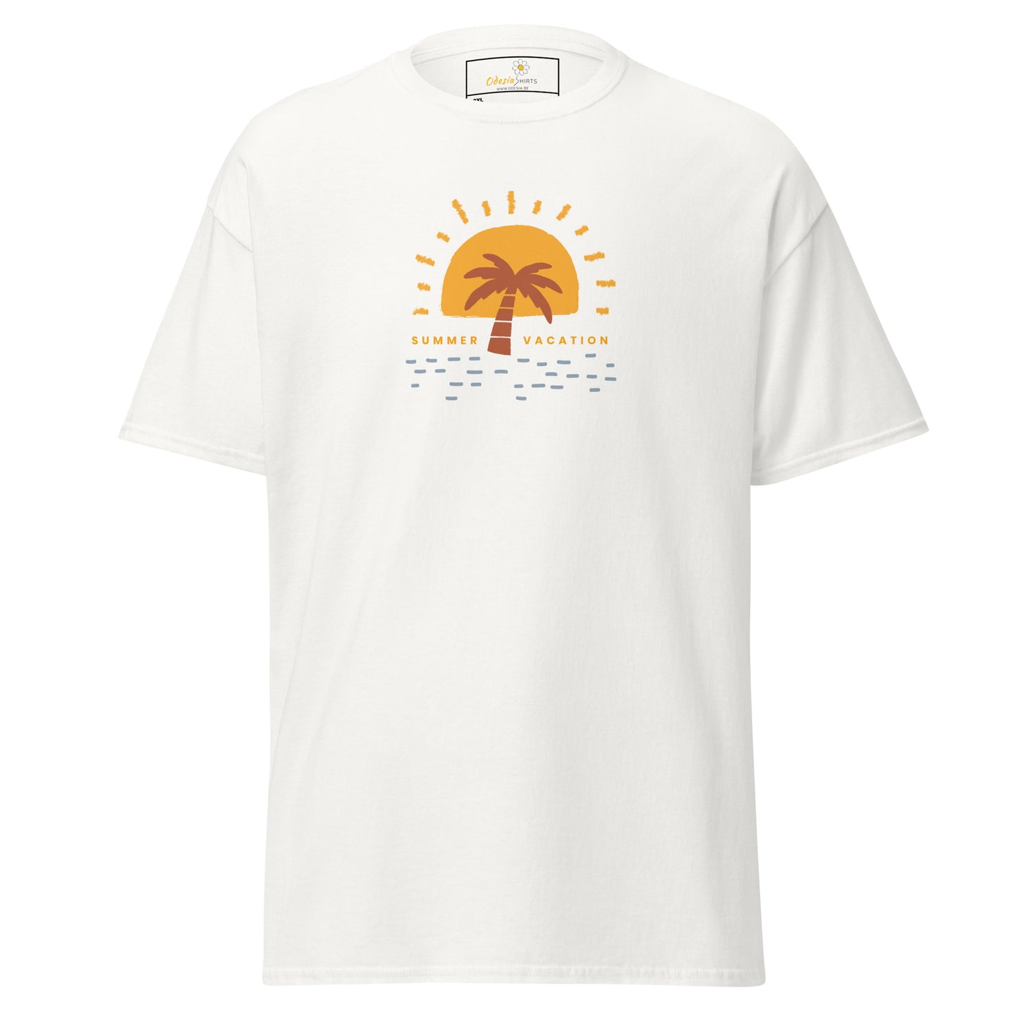 Heren klassiek t-shirt - ZOMERVAKANTIE - GROOT