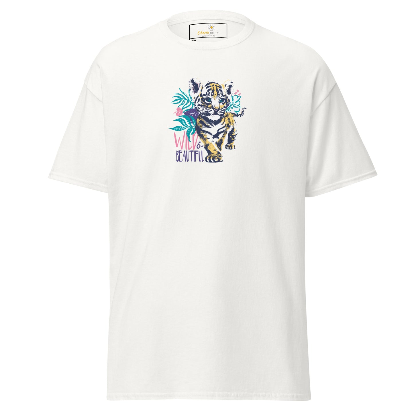 Heren klassiek t-shirt - WILDLIFE AND BEAUTIFUL - GROOT