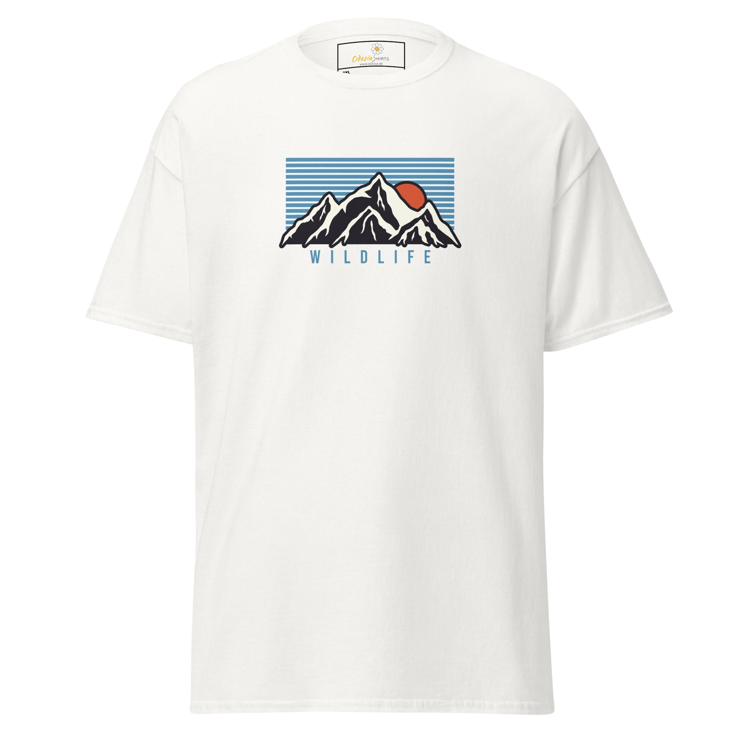 Unisex classic t-shirt - ADVENTURE MOUNTAIN SUNSET - BIG