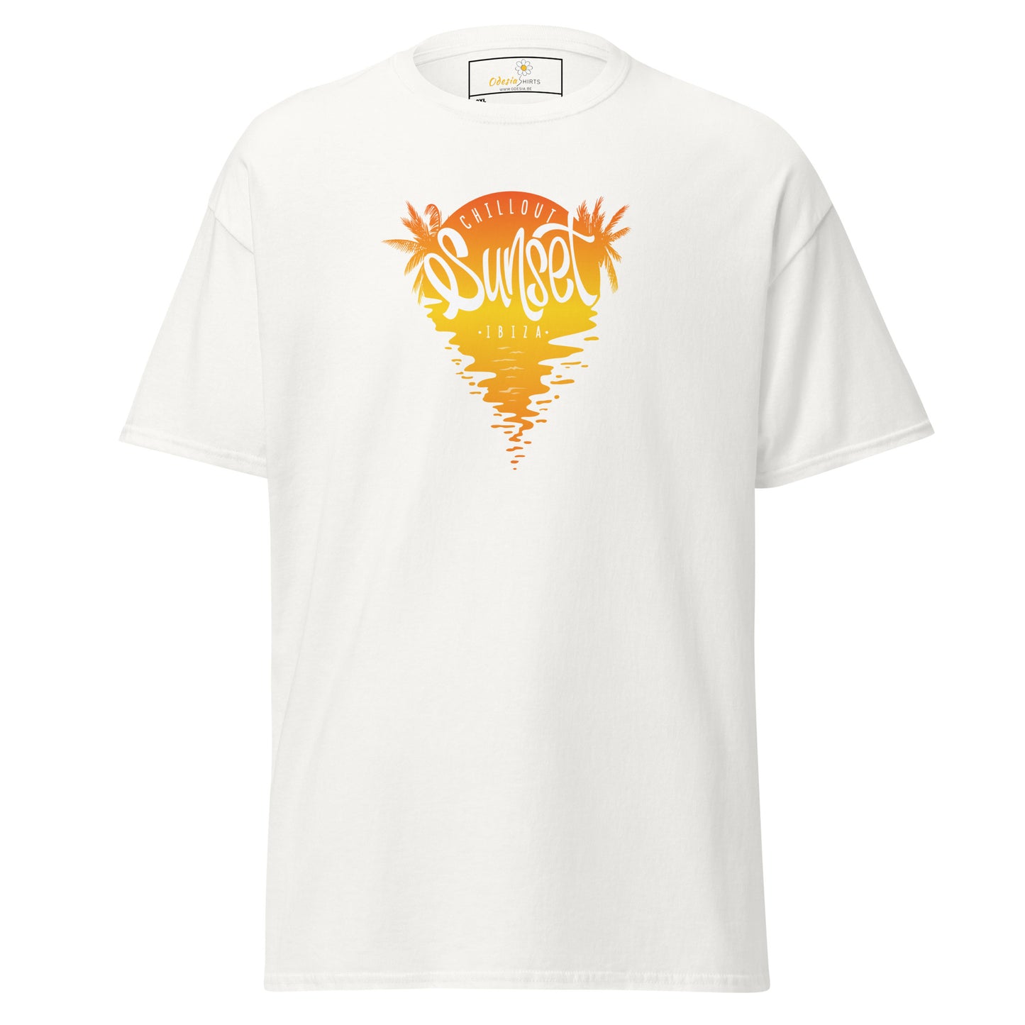 T-shirt classique pour homme - SUMMER IBIZA SUNSET - BIG