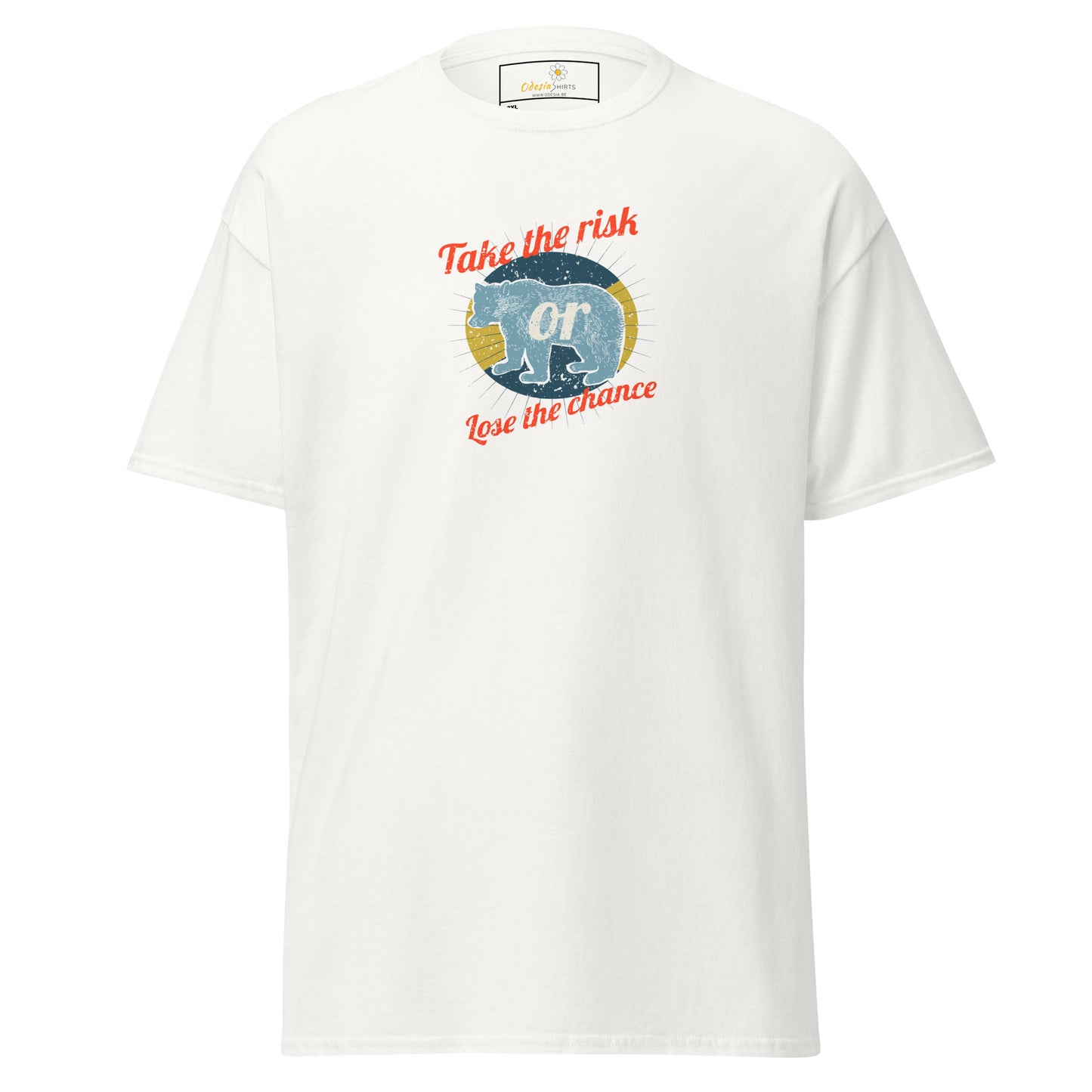 Unisex classic t-shirt - ADVENTURE TAKE THE RISK LOSE CHANCE - BIG