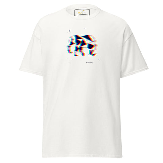T-shirt classique unisexe - CARRÉS ÉLÉPHANTS ABSTRAITS - GRAND