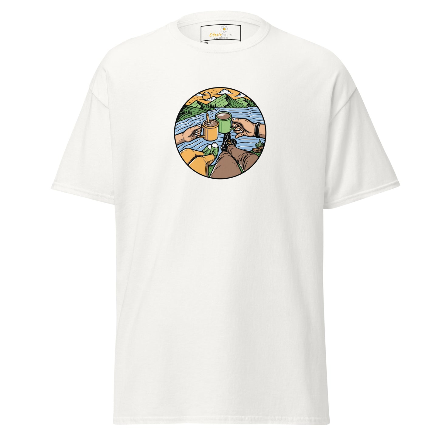 Unisex classic t-shirt - ADVENTURE NATURE TOGETHER - BIG