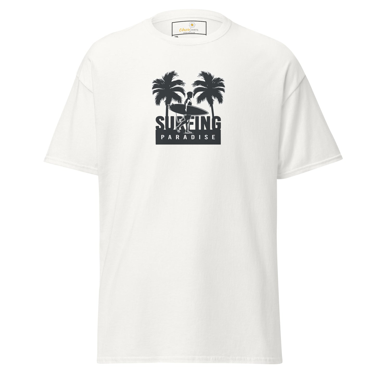 Heren klassiek t-shirt - SUMMER ISLAND TREES - GROOT