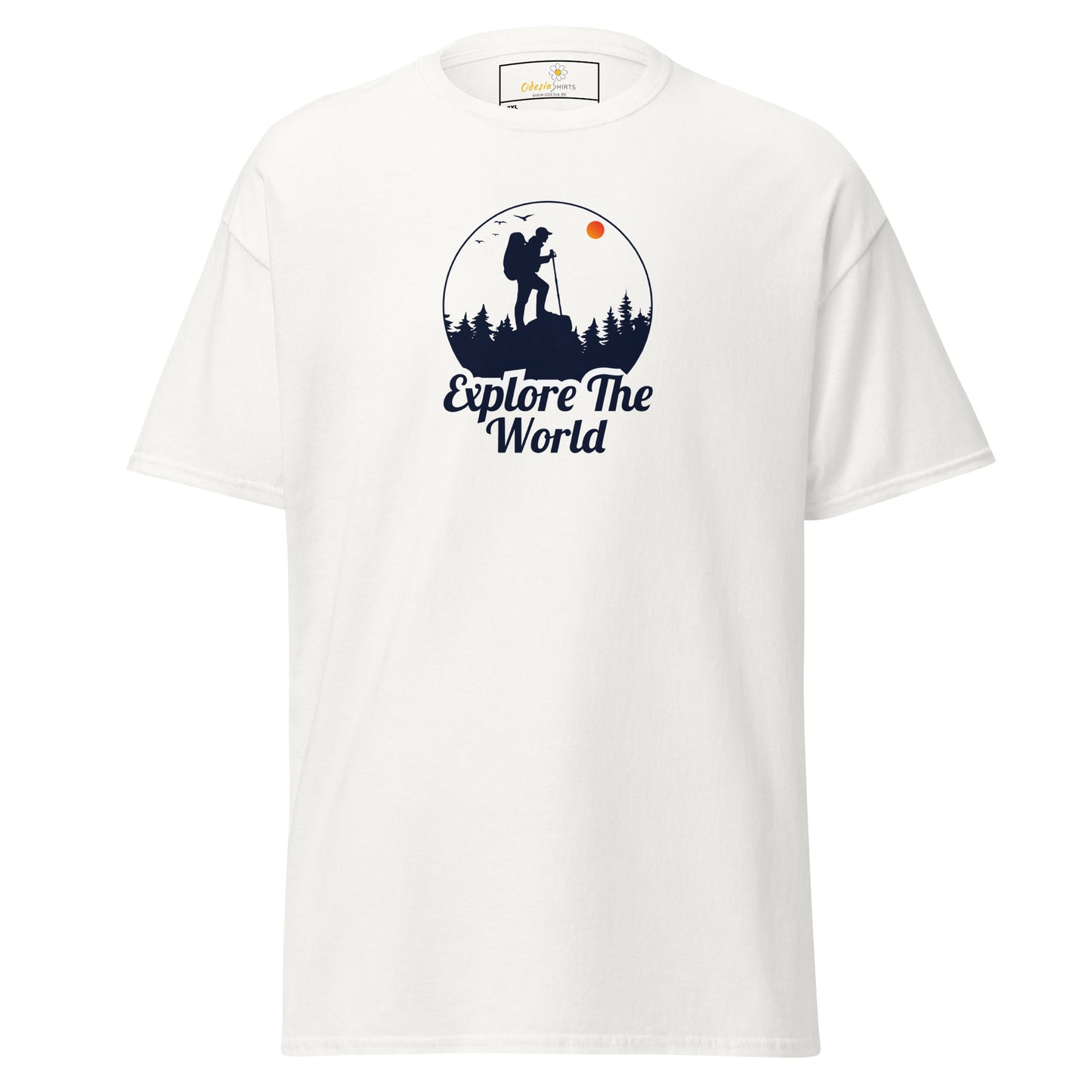 Unisex classic t-shirt - ADVENTURE EXPLORE THE WORLD - BIG