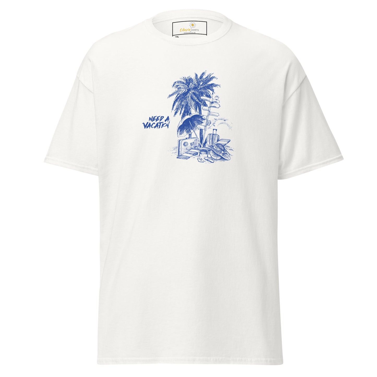 T-shirt classique pour homme - SUMMER NEED A VACATION - BIG