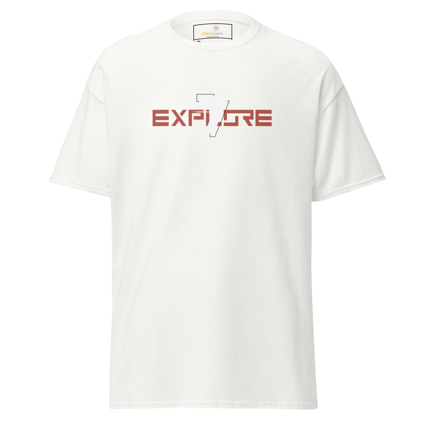 Unisex classic t-shirt - ADVENTURE TEXT EXPLORE 7 - BIG