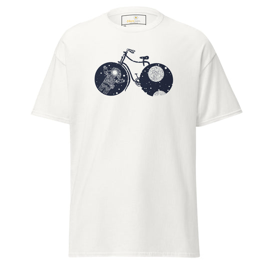 Unisex klassiek t-shirt - ASTRONAUT BIKE - GROOT