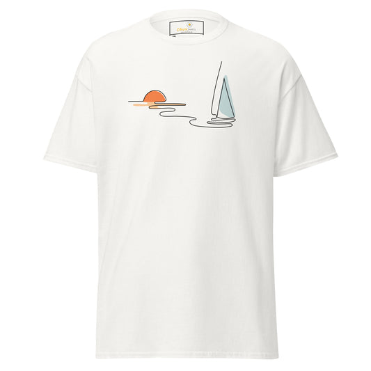 T-shirts classiques pour hommes - NATURE LINE SUNSE5T BOAT - BIG