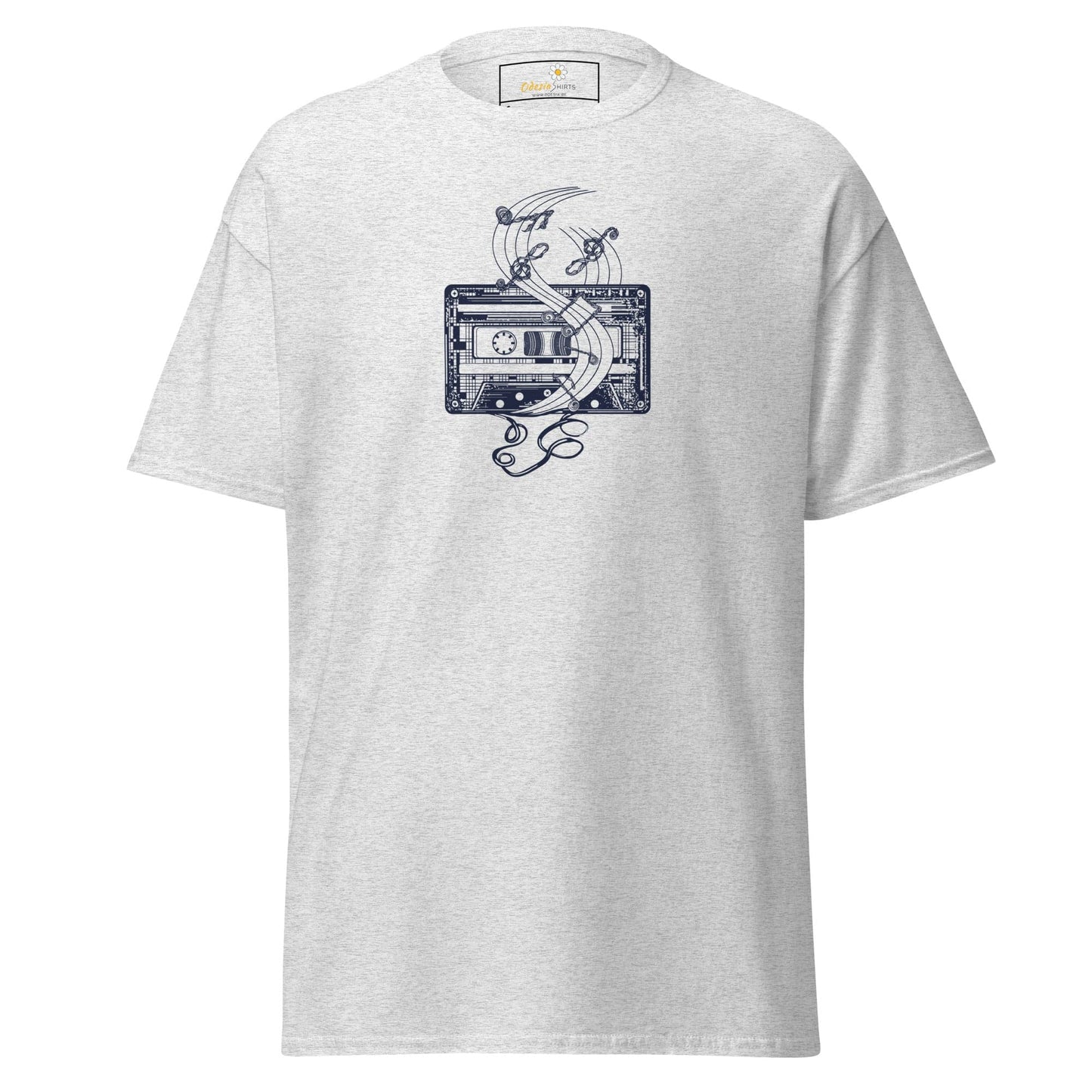 Unisex classic t-shirt - MUSIC TAPE - REGULAR - Ash / S
