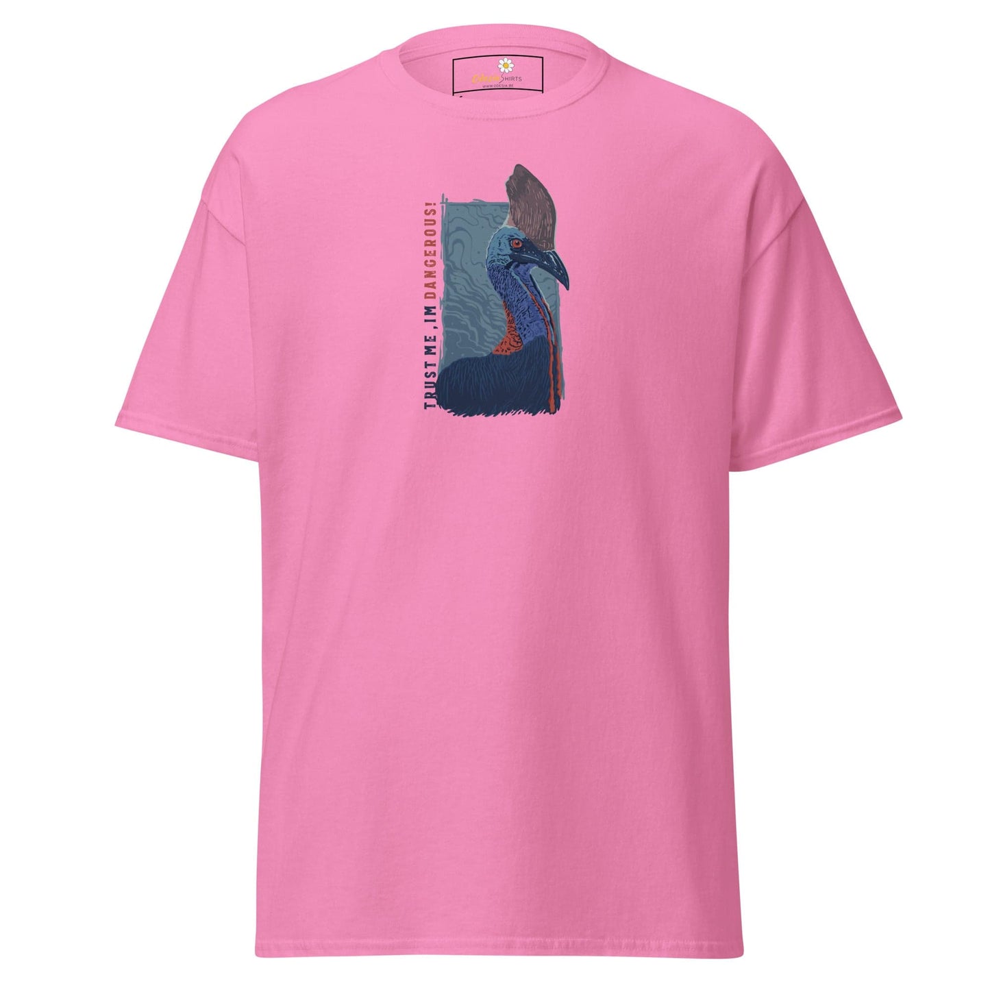 Unisex classic t-shirt - WILD LIFE DANGEROUS - REGULAR - Azalea / S
