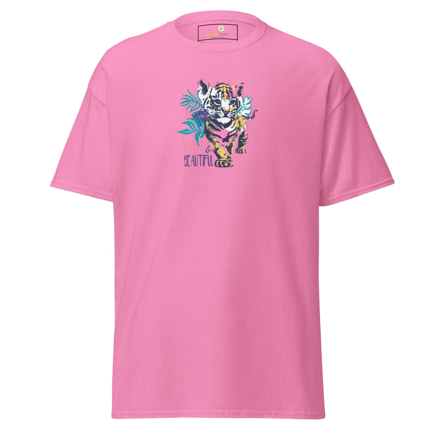 Unisex classic tee - WILD LIFE AND BEAUTIFUL - REGULAR - Azalea / S