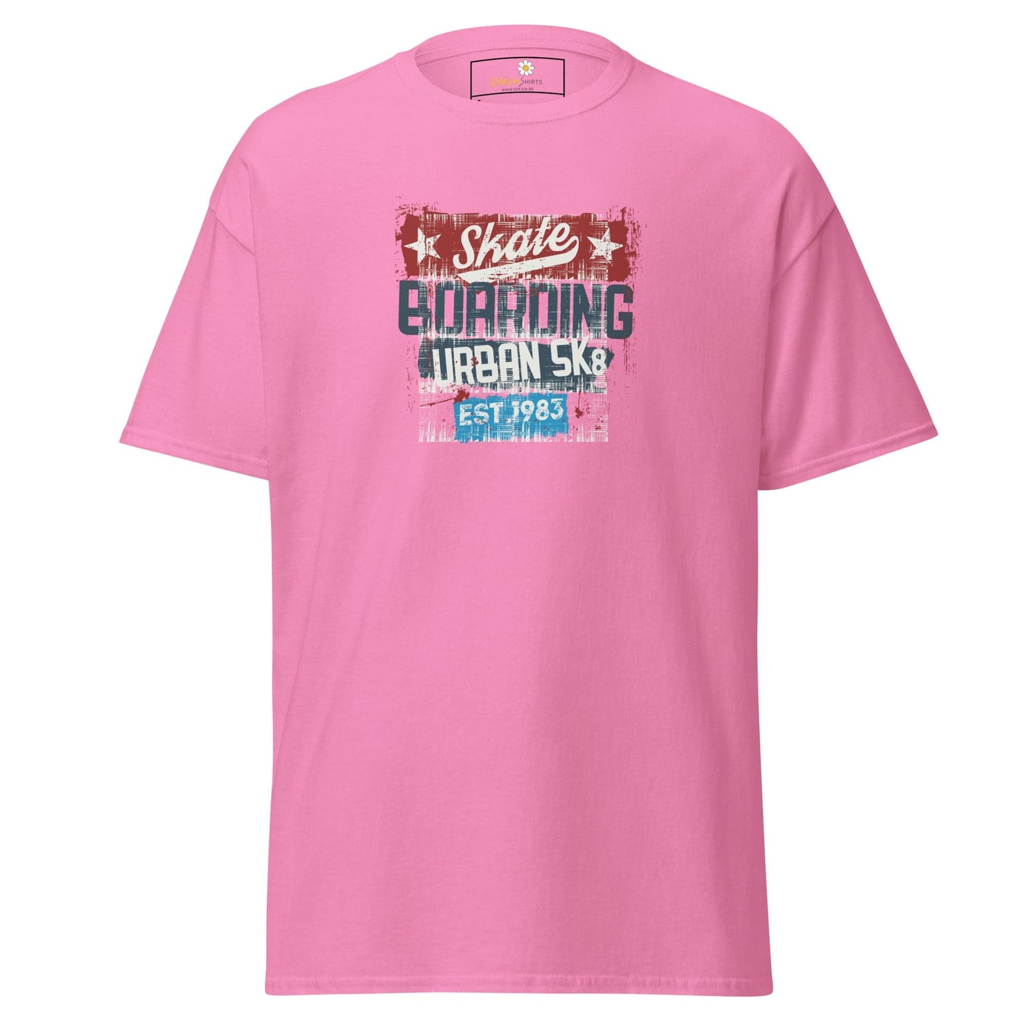 Unisex classic t-shirt - URBAN SKATE - REGULAR - Azalea / S