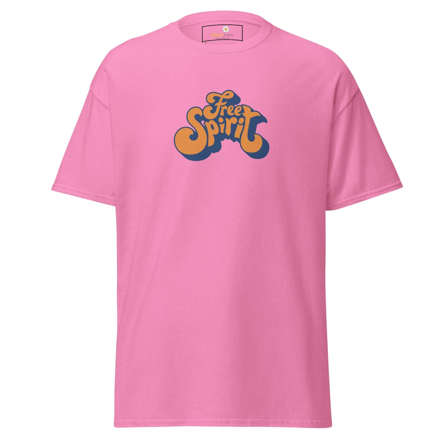 Unisex classic tee - TEXT MISC FREE SPIRIT - REGULAR - Azalea / S