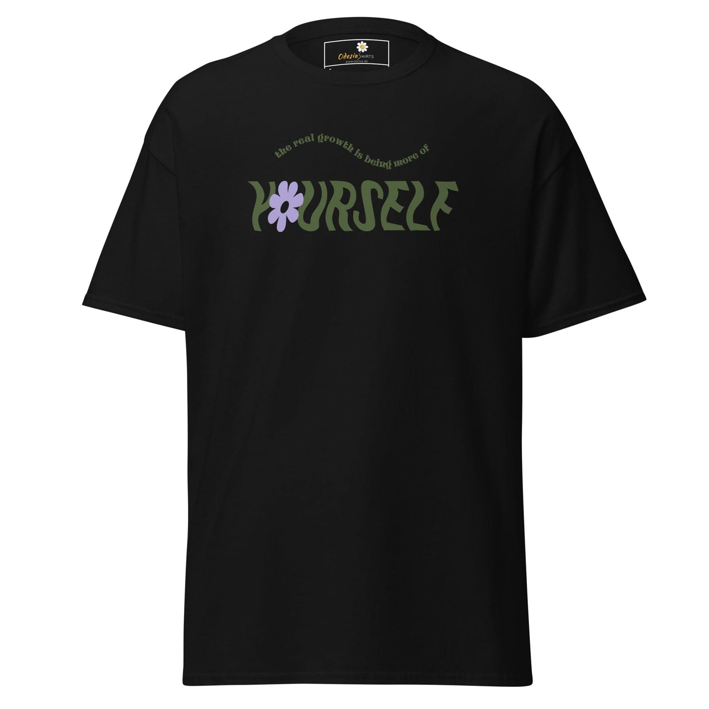 Unisex classic t-shirt - TEXT LOVE YOURSELF - REGULAR - Black / S