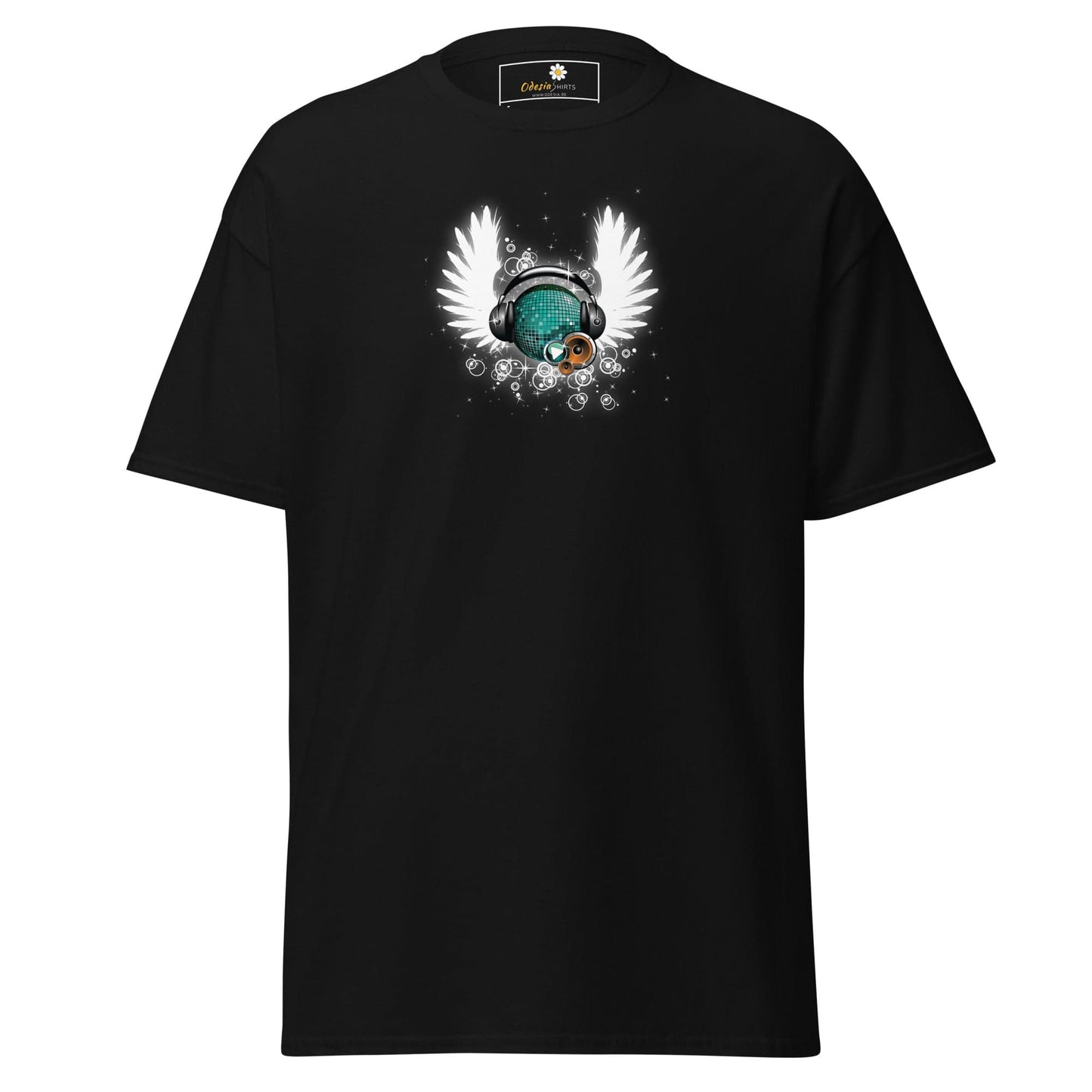 Unisex classic tee - MUSIC WINGS - REGULAR - Black / S
