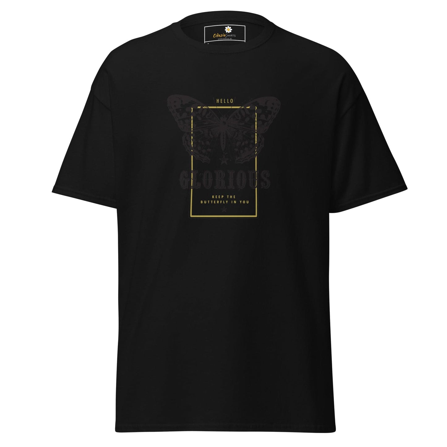 Unisex classic tee - ANIMALS GLORIOUS BUTTERFLY - REGULAR - Black / S