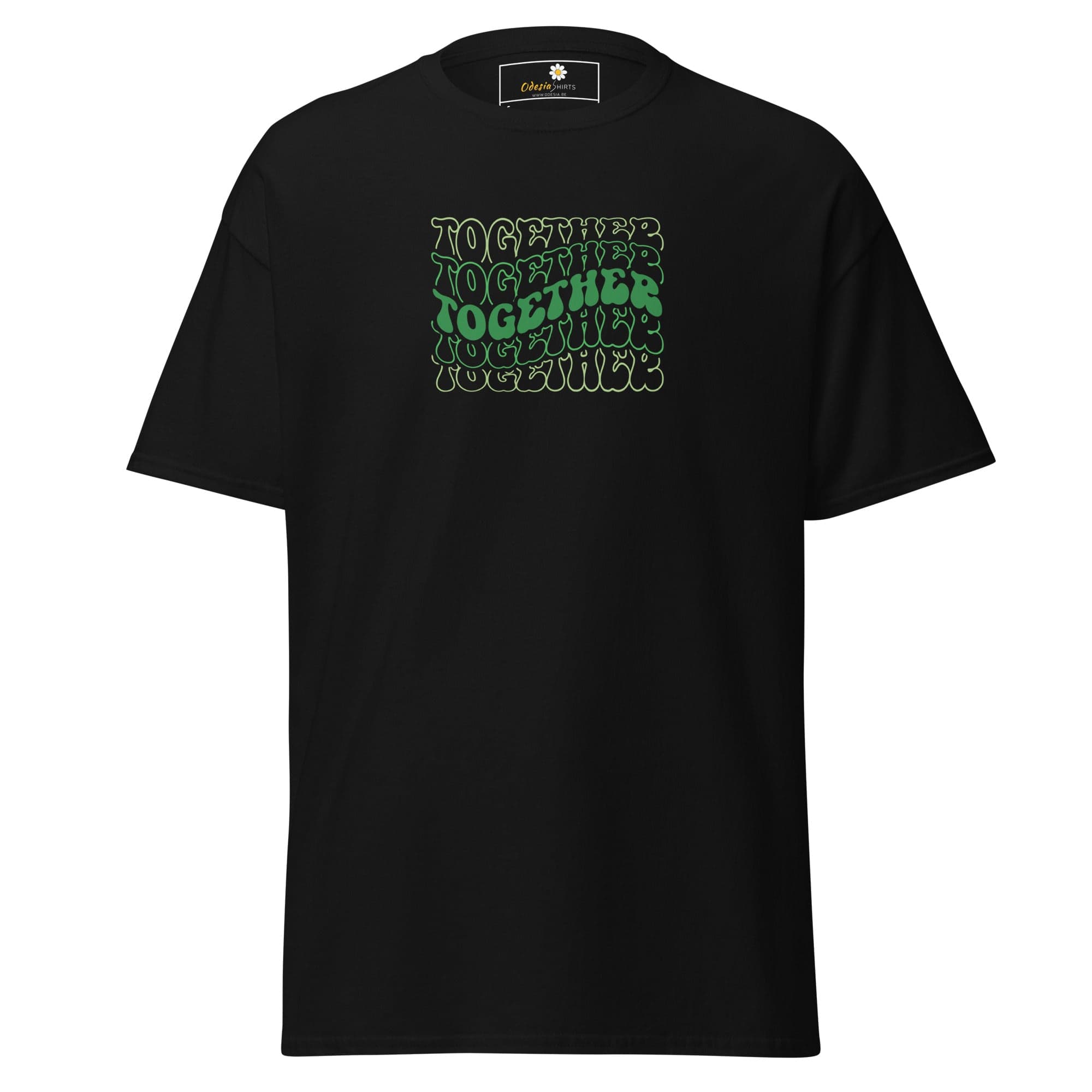 Unisex classic tee - TEXT POSITIVE TOGETHER - REGULAR - Black / S