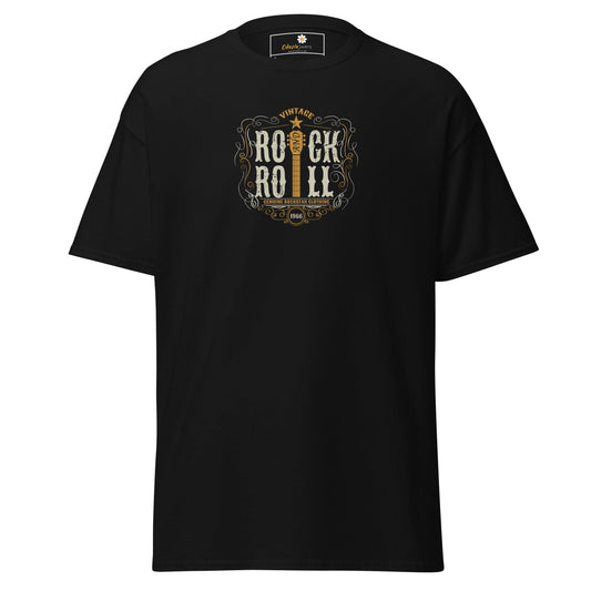 Unisex classic tee - MUSIC ROCK N ROLL - REGULAR - Black / S