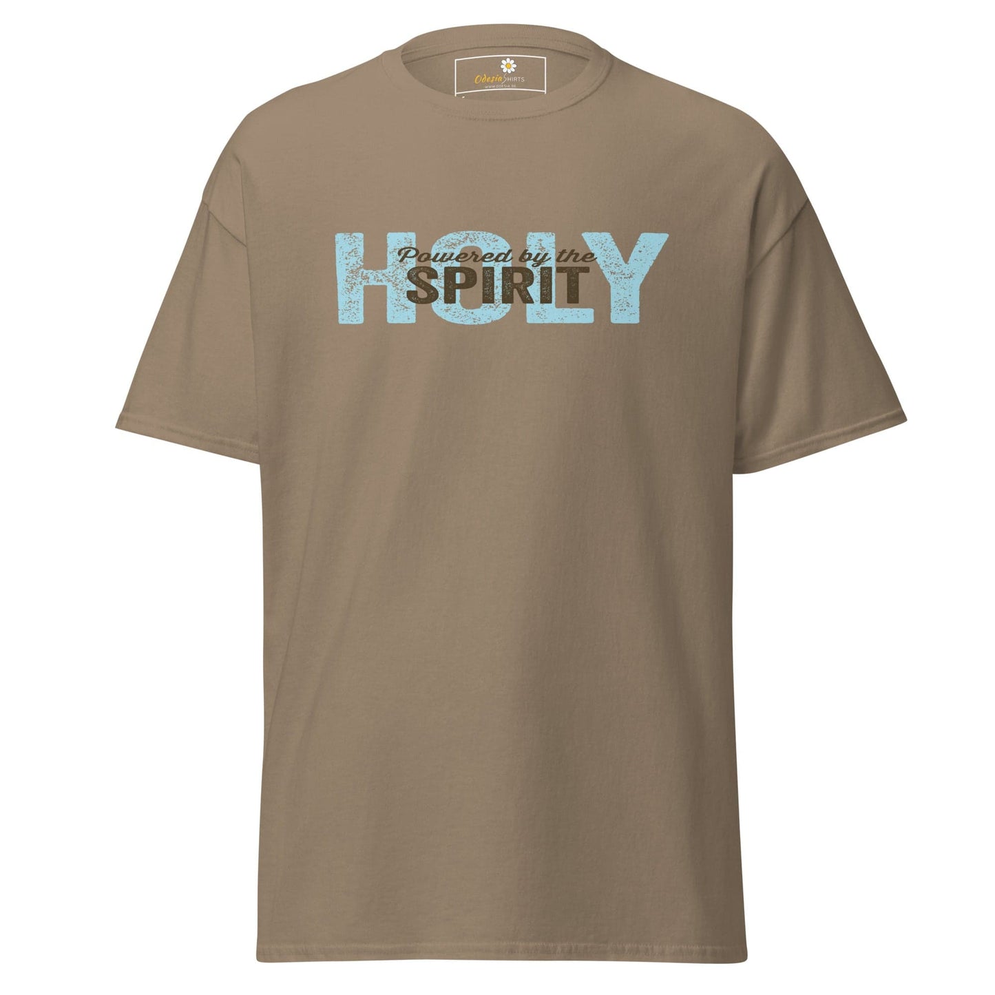 Unisex classic tee - SPIRITUAL POWERED HOLY SPIRIT - REGULAR - Brown Savana / S