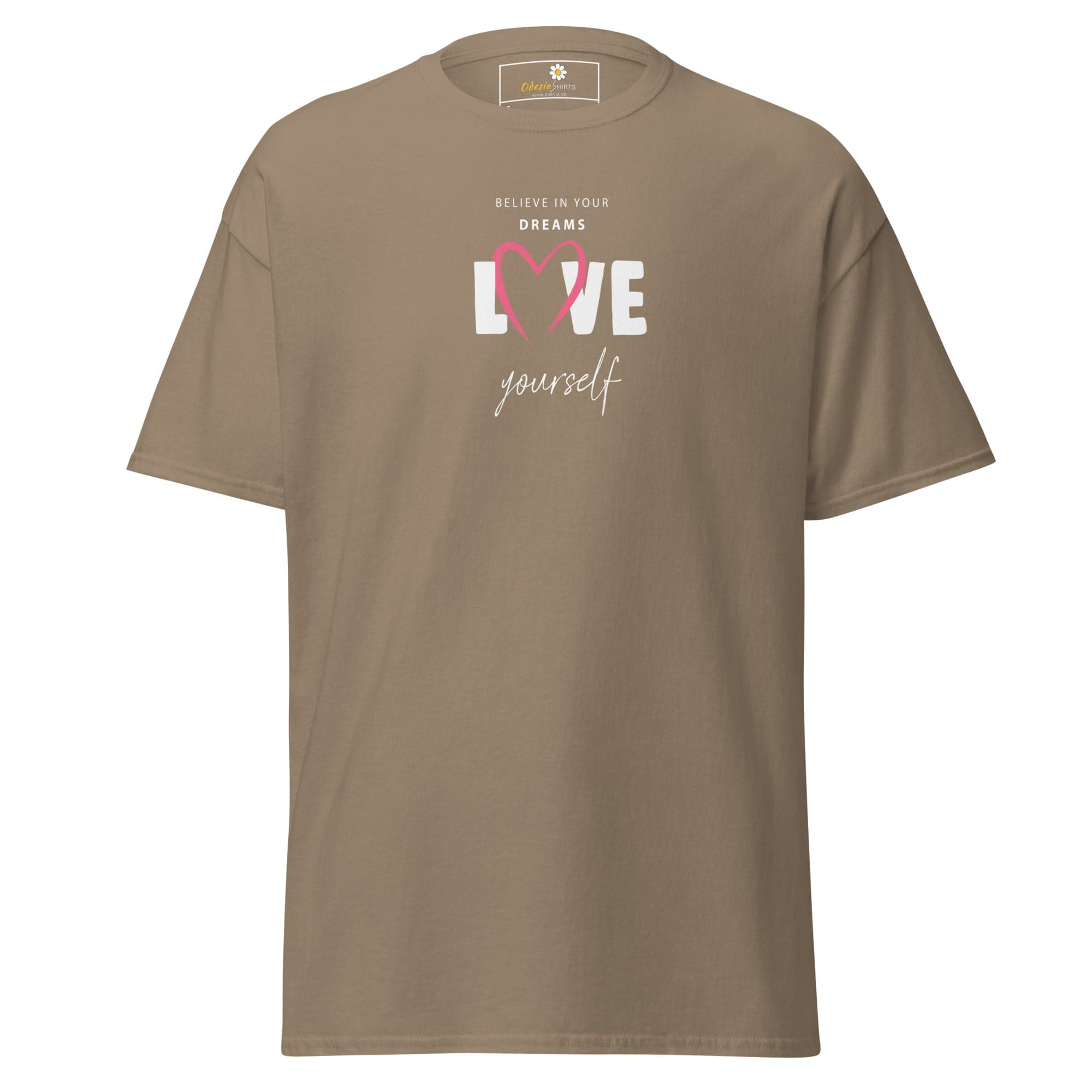 Unisex classic tee - MISC BELIEVE DREAMS LOVE - REGULAR - Brown Savana / S