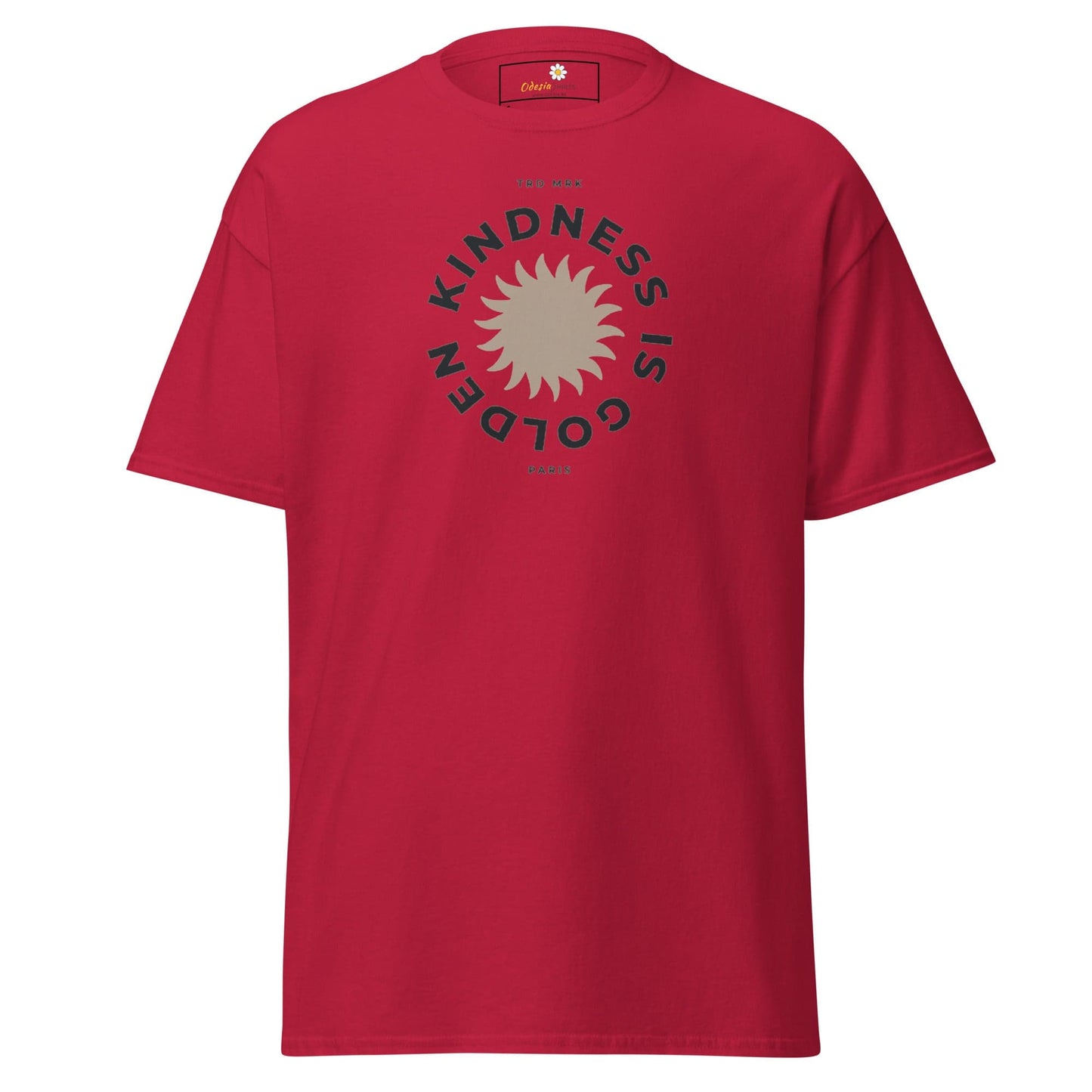 Unisex classic t-shirt - TEXT KINDNESS IS GOLDEN - REGULAR - Cardinal / S