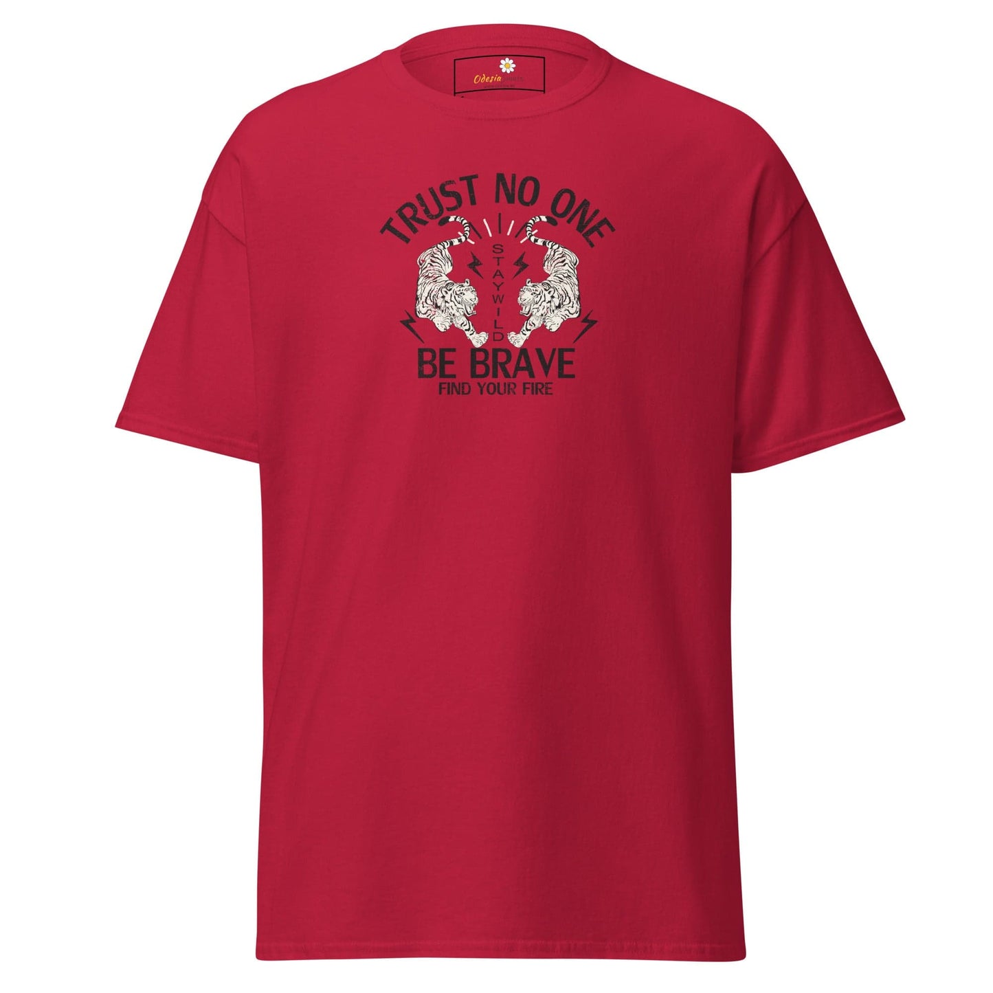 Unisex classic tee - MISC TRUST NO ONE BE BRAVE - REGULAR - Cardinal / S