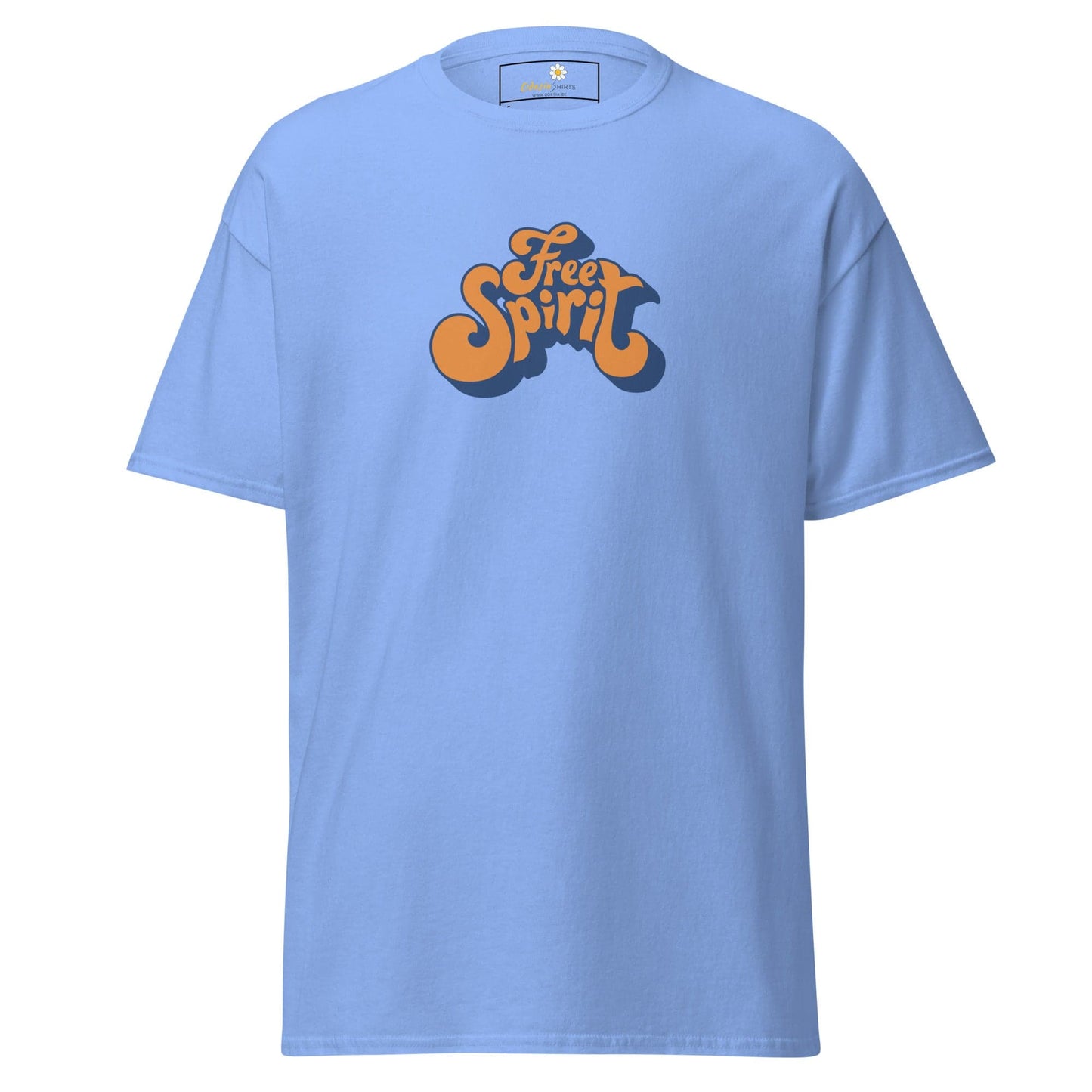 Unisex classic tee - TEXT MISC FREE SPIRIT - REGULAR - Carolina Blue / S