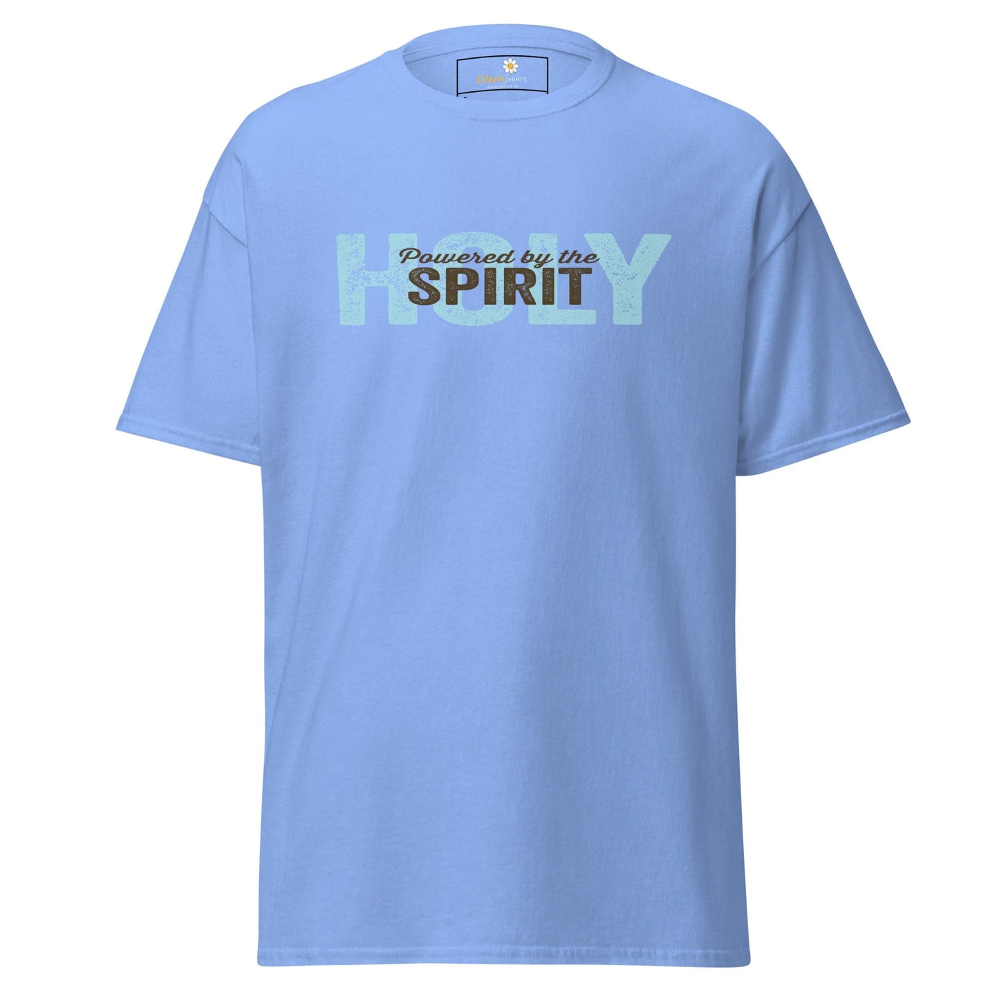 Unisex classic tee - SPIRITUAL POWERED HOLY SPIRIT - REGULAR - Carolina Blue / S