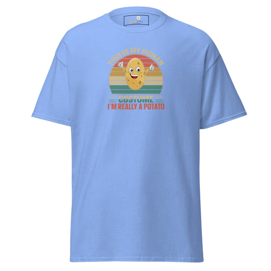 Unisex classic t-shirt - FUN POTATO HUMAN COSTUME - REGULAR - Carolina Blue / S