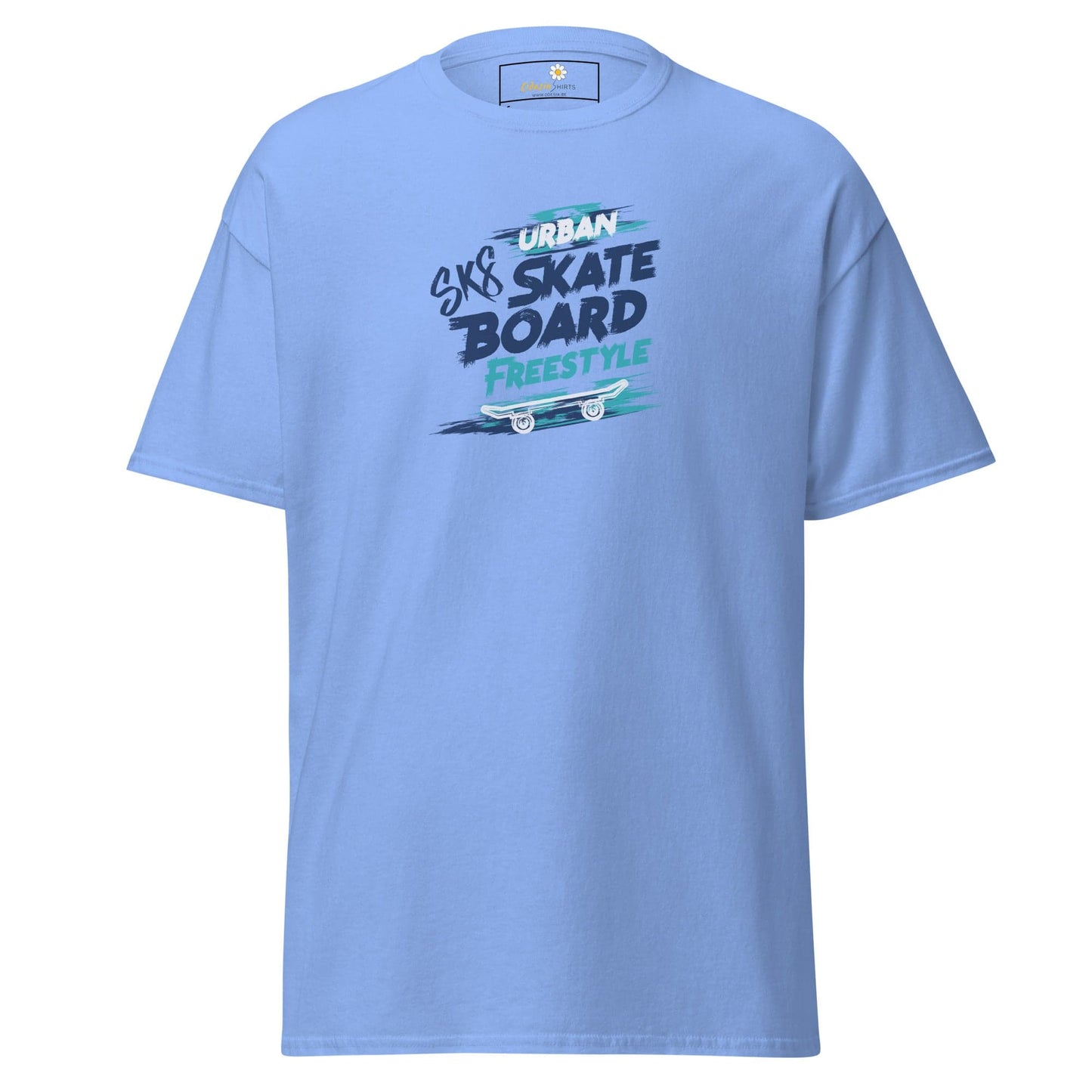 Unisex classic t-shirt - SPORT SKATEBOARD FREESTYLE - REGULAR - Carolina Blue / S