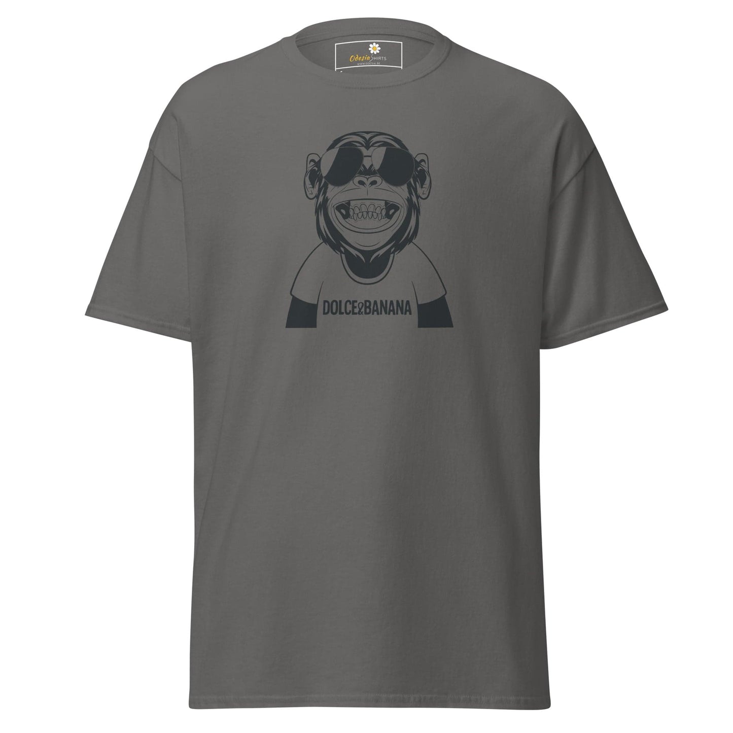 Unisex classic t-shirt - FUN DOLCE BANANA - REGULAR - Charcoal / S