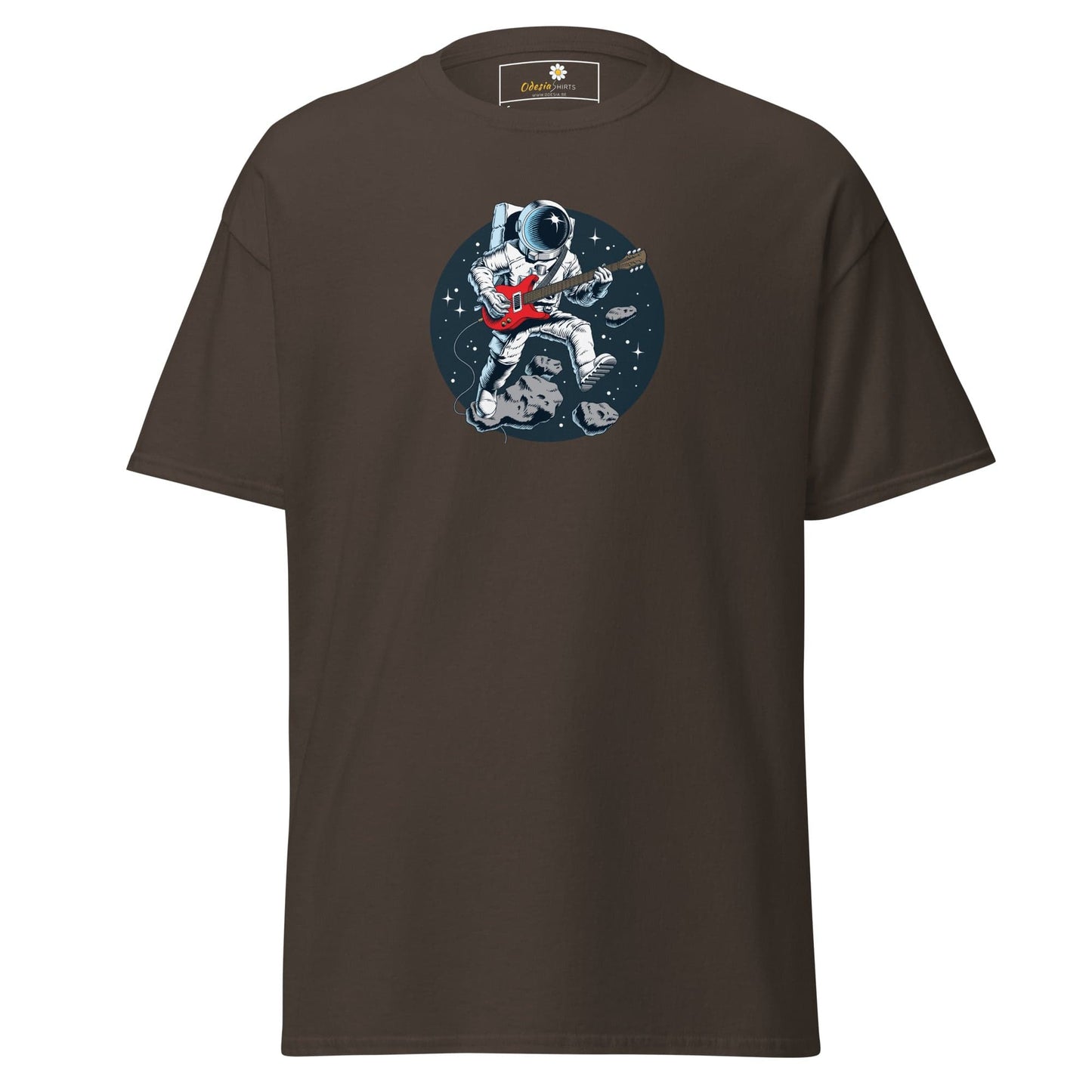 Unisex classic tee - ASTRONAUT MUSIC ROCK - REGULAR - Dark Chocolate / S