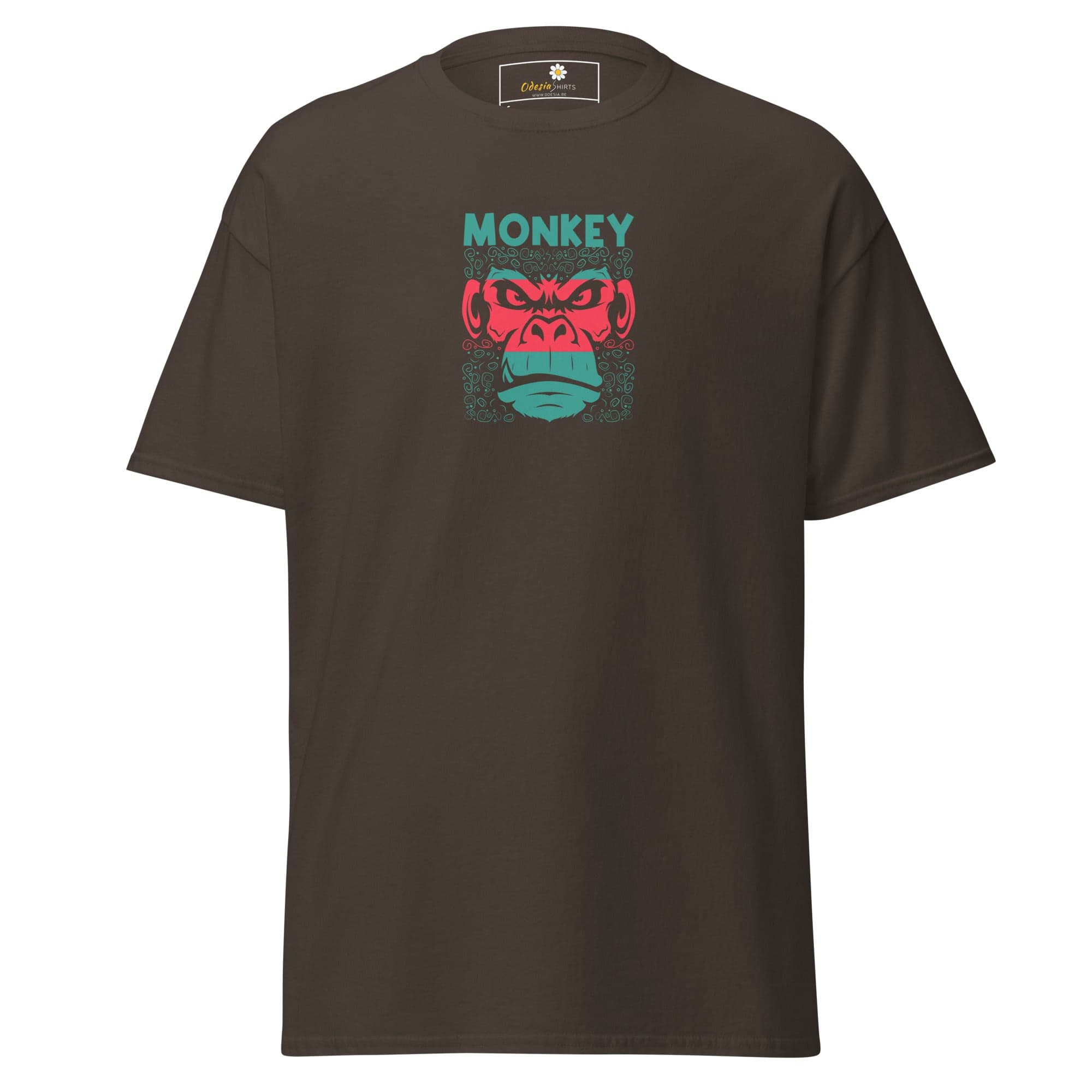 Unisex classic tee - WILD LIFE MONKEY - REGULAR - Dark Chocolate / S