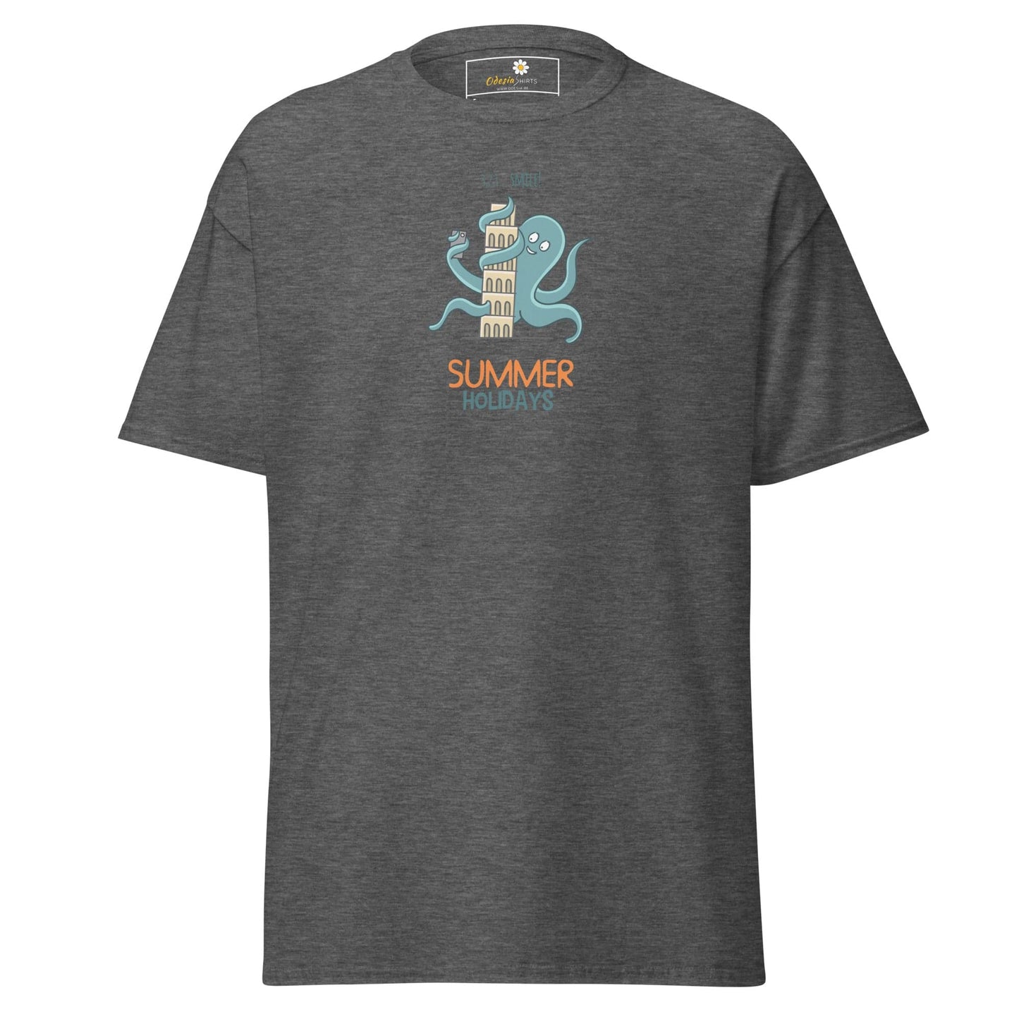 Unisex classic tee - SUMMER FUN HOLIDAYS - Dark Heather / S