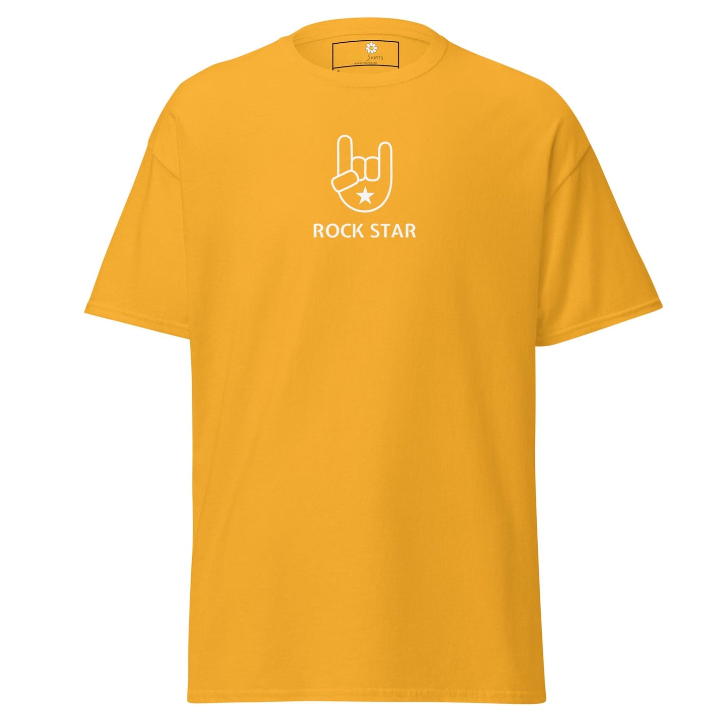 Unisex classic tee - MUSIC ROCK STAR - REGULAR - Gold / S