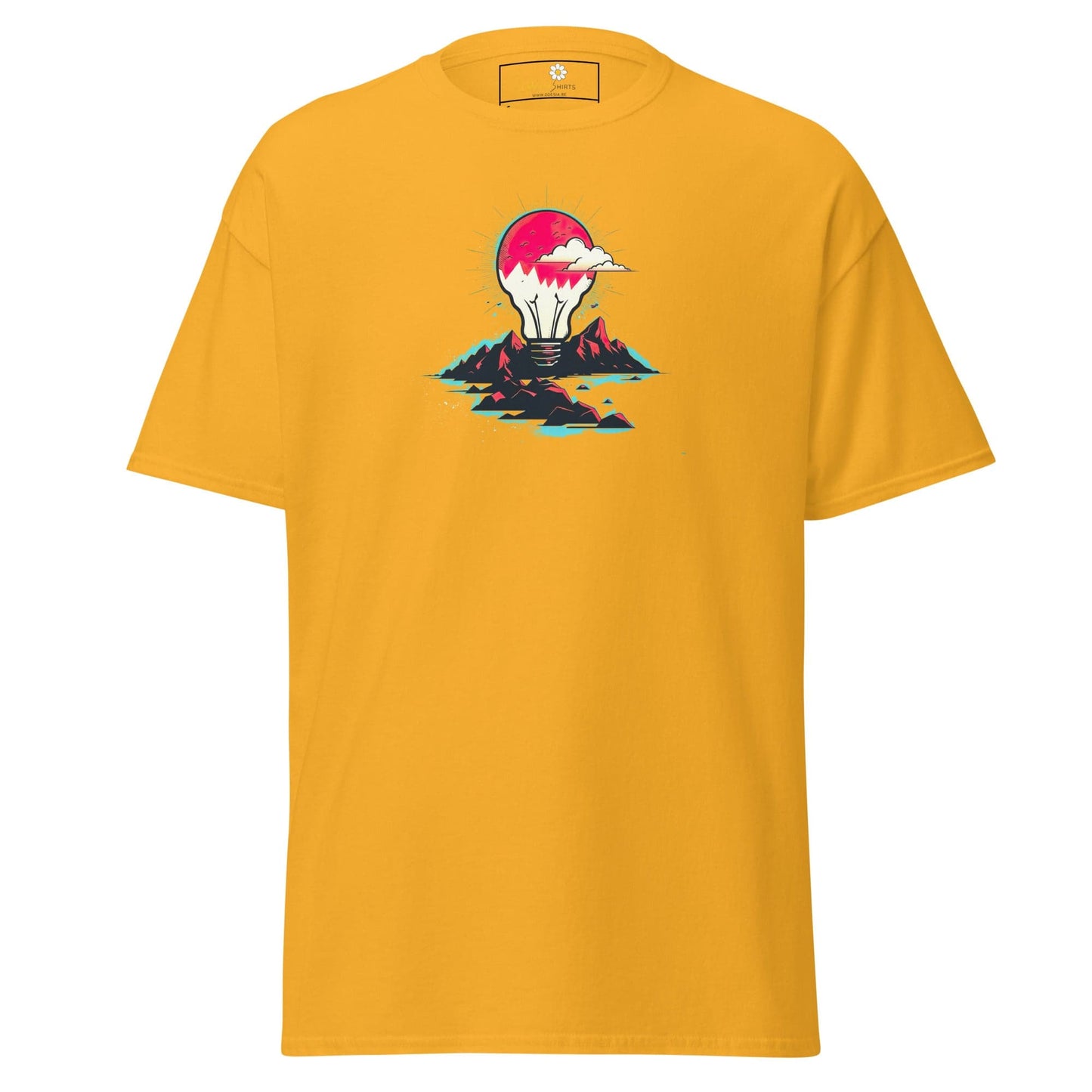 Unisex classic tee - MISC LIGHTBULB MOUNTAIN - REGULAR - Gold / S