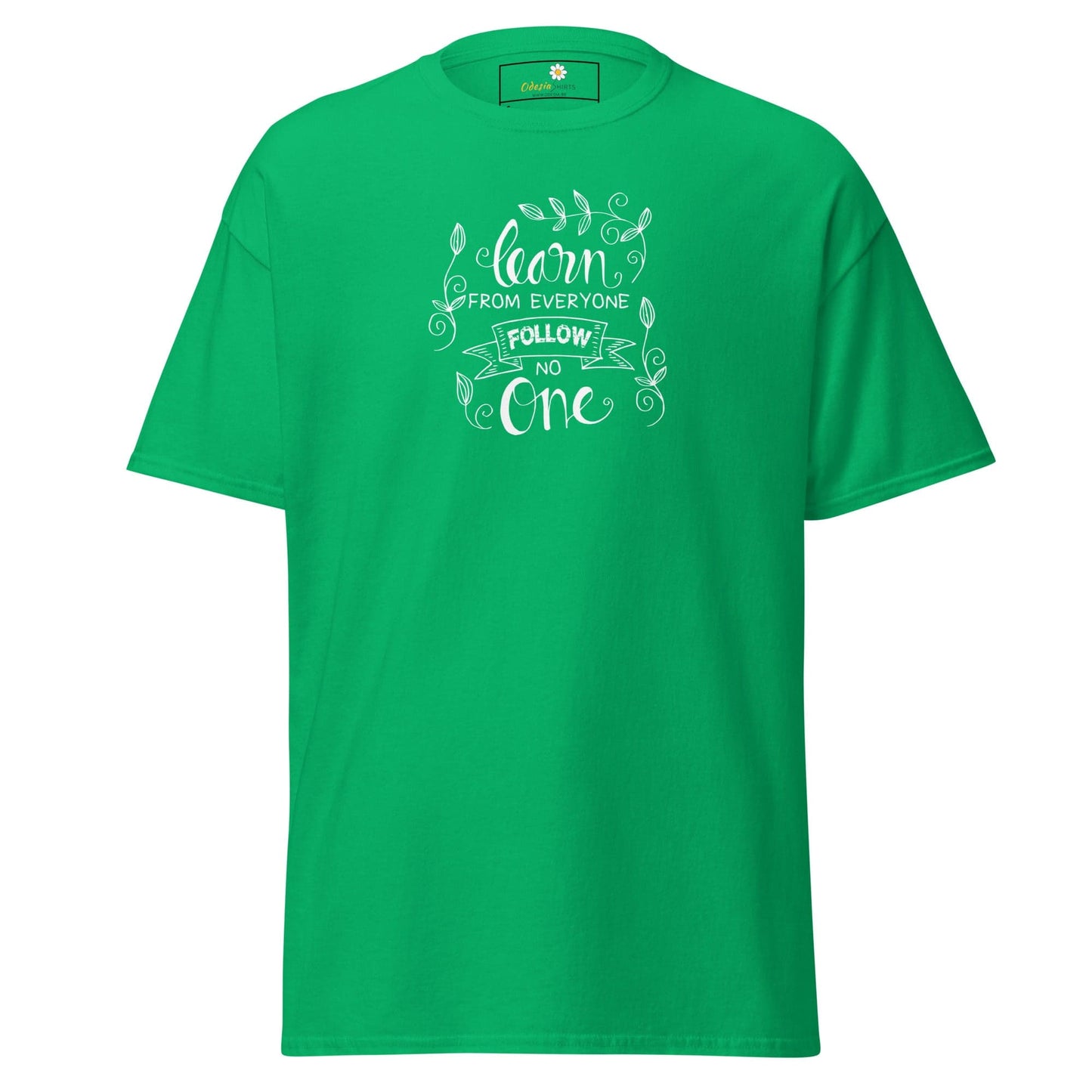 Unisex classic t-shirt - TEXT LEARN FROM EVERYONE - REGULAR - Irish Green / S