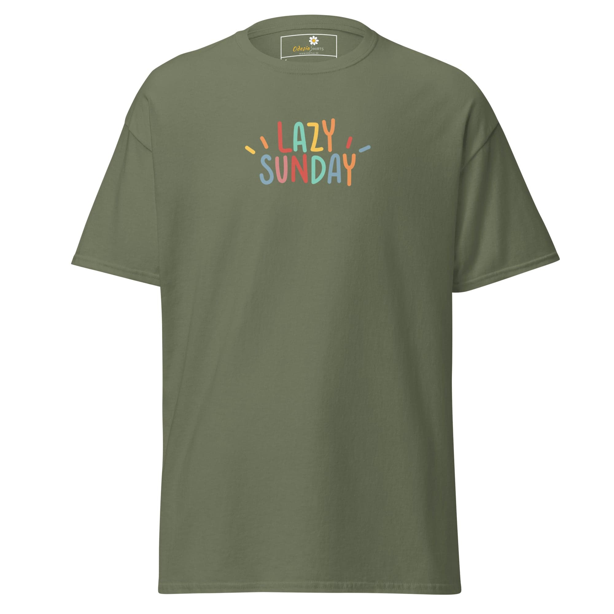 Unisex classic tee - MISC LAZY SUNDAY - REGULAR - Military Green / S