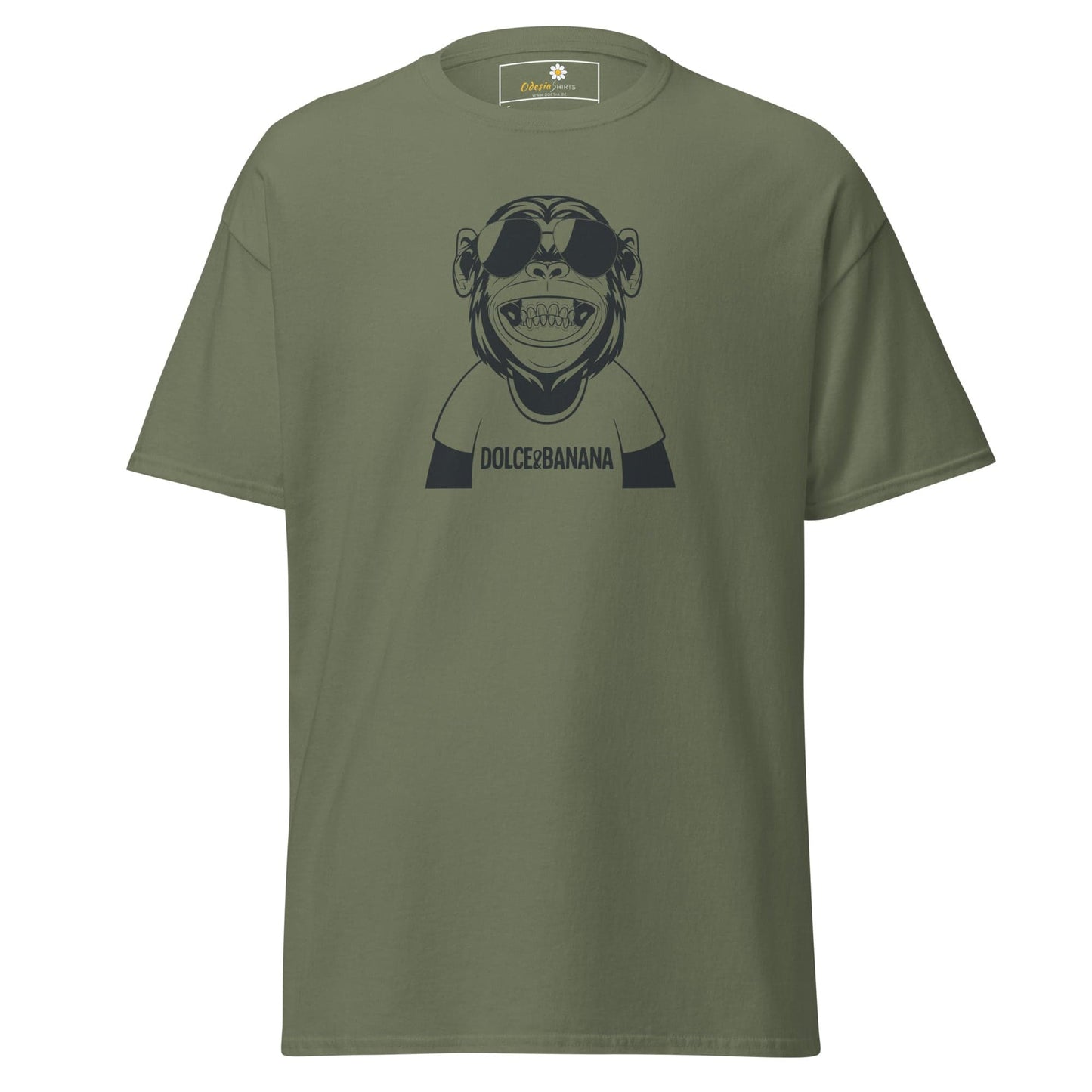 Unisex classic t-shirt - FUN DOLCE BANANA - REGULAR - Military Green / S
