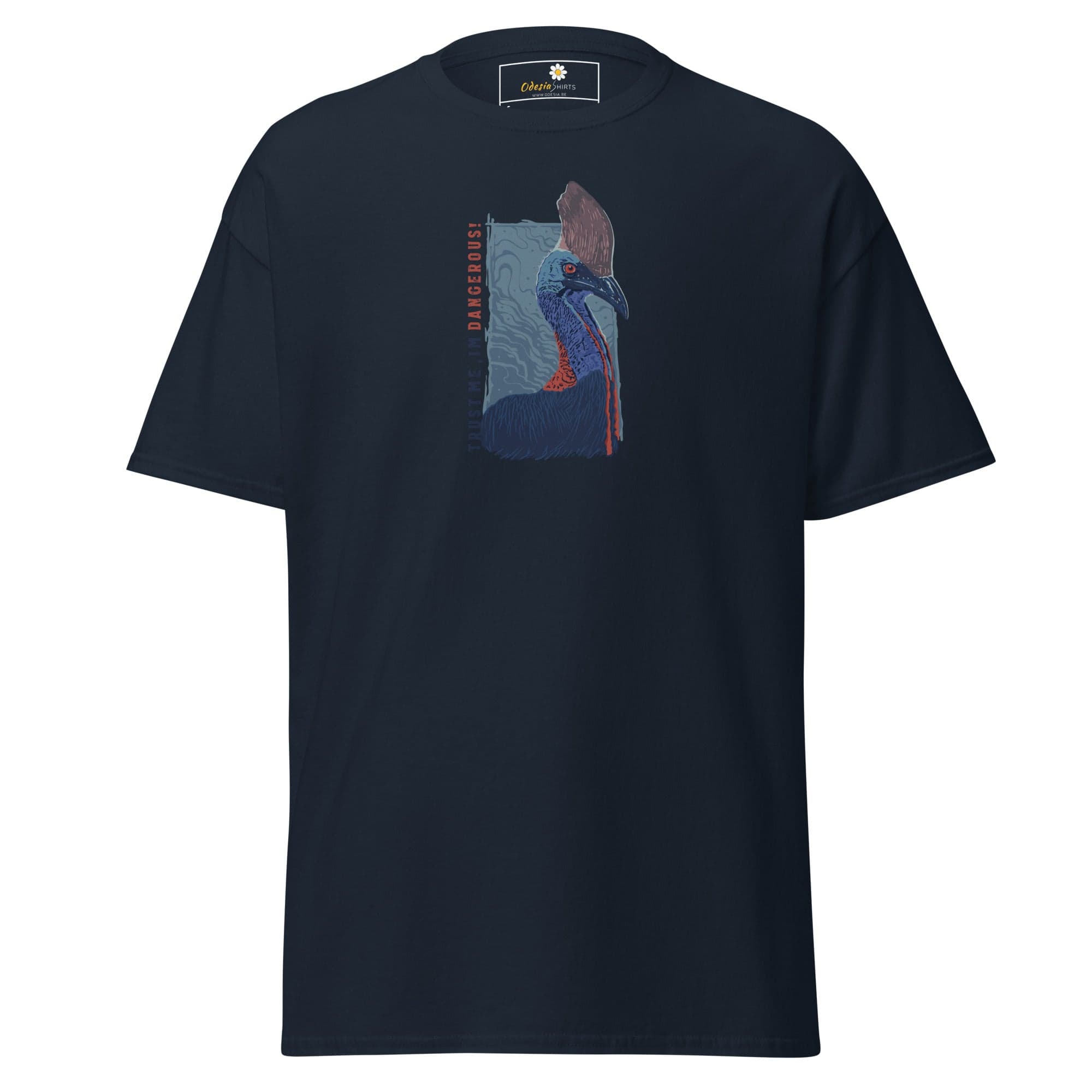 Unisex classic t-shirt - WILD LIFE DANGEROUS - REGULAR - Navy / S