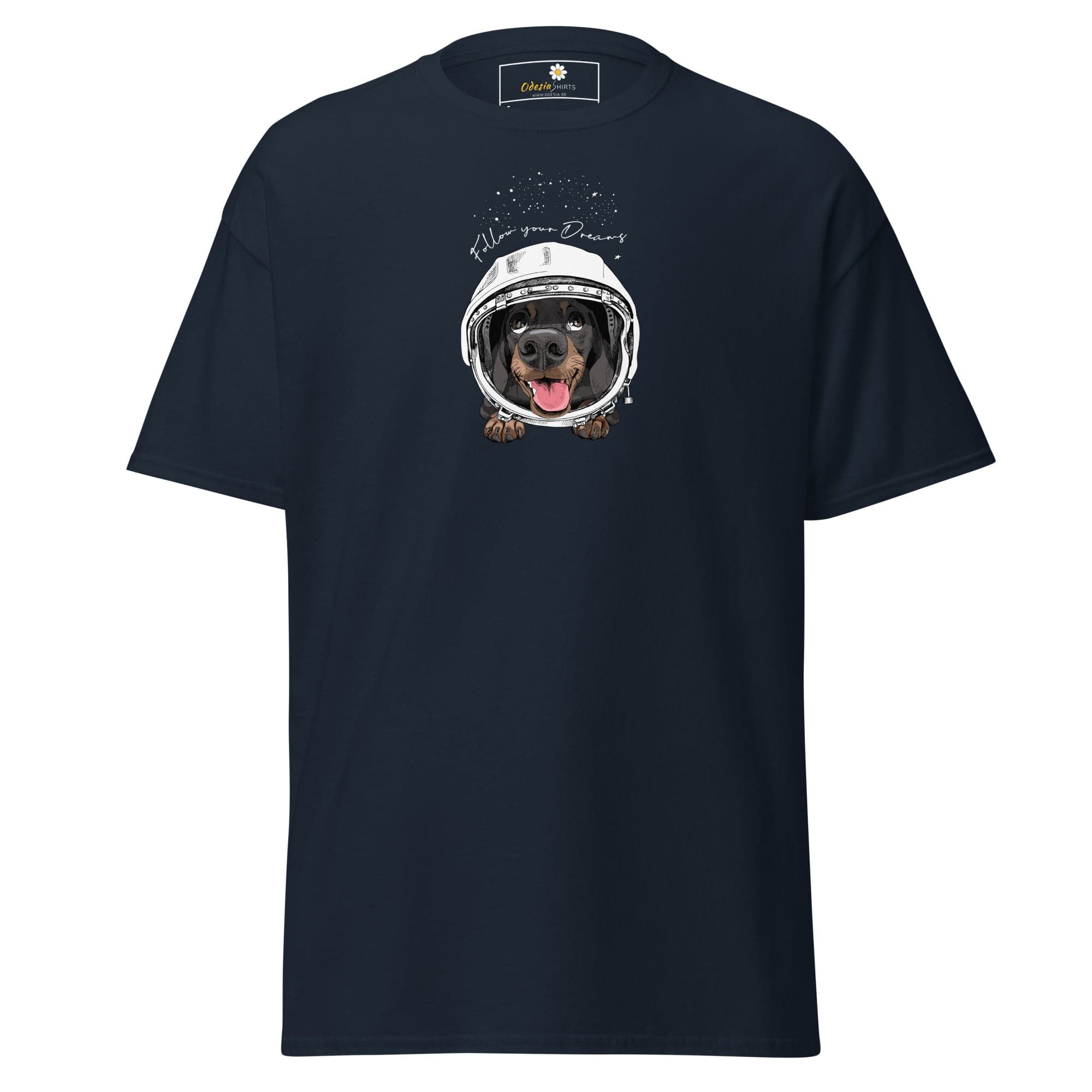 Unisex classic tee - ASTRONAUT ANIMALS DREAMS - REGULAR - Navy / S