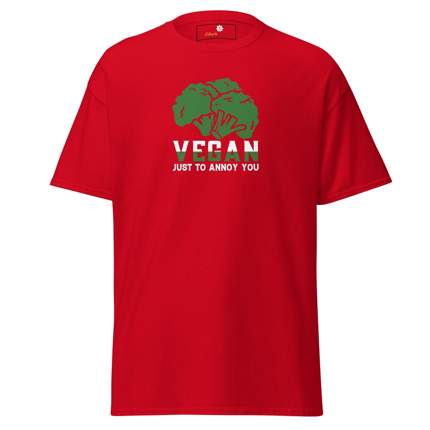 Unisex classic tee - GREEN VEGAN TO ANNOY YOU - REGULAR - Red / S